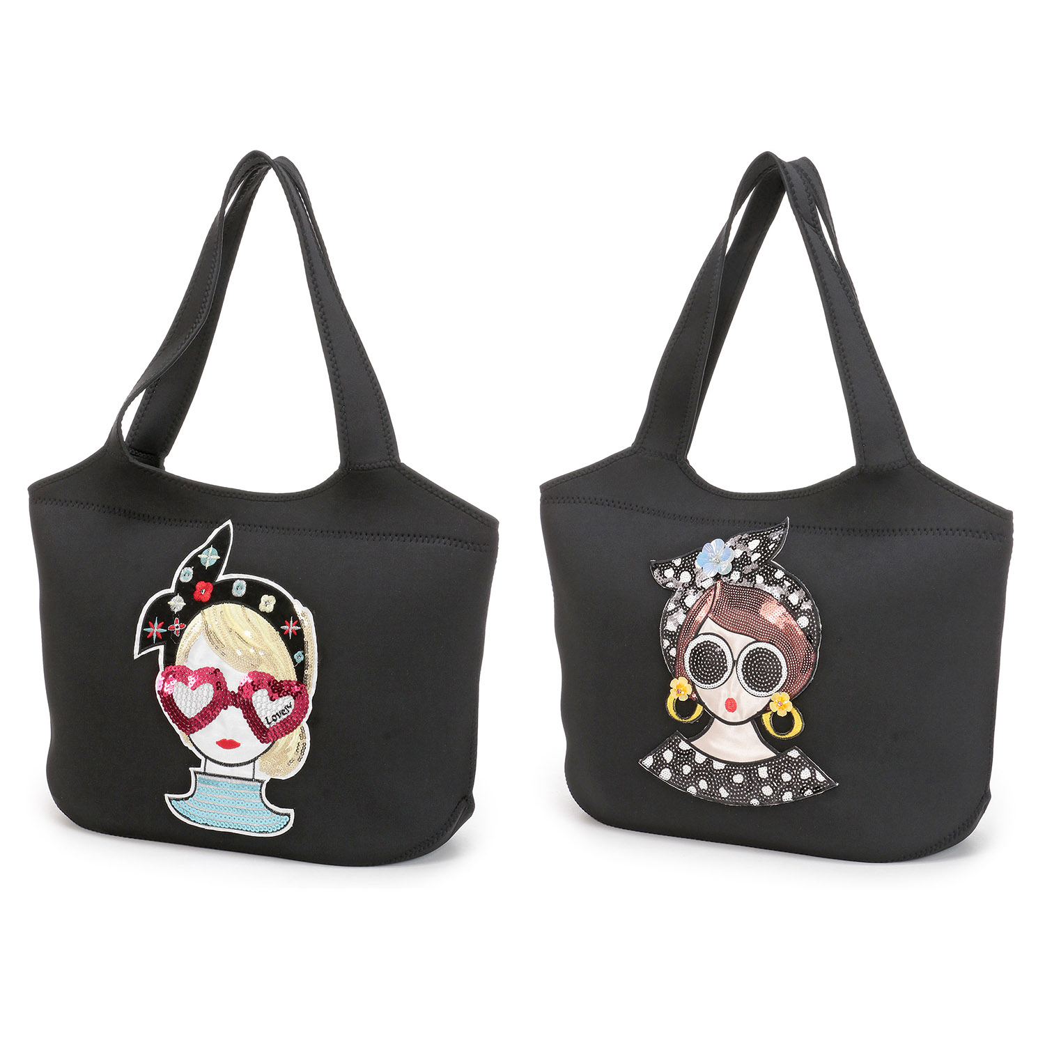 ネオプレン女の子トートバッグ - 画像1