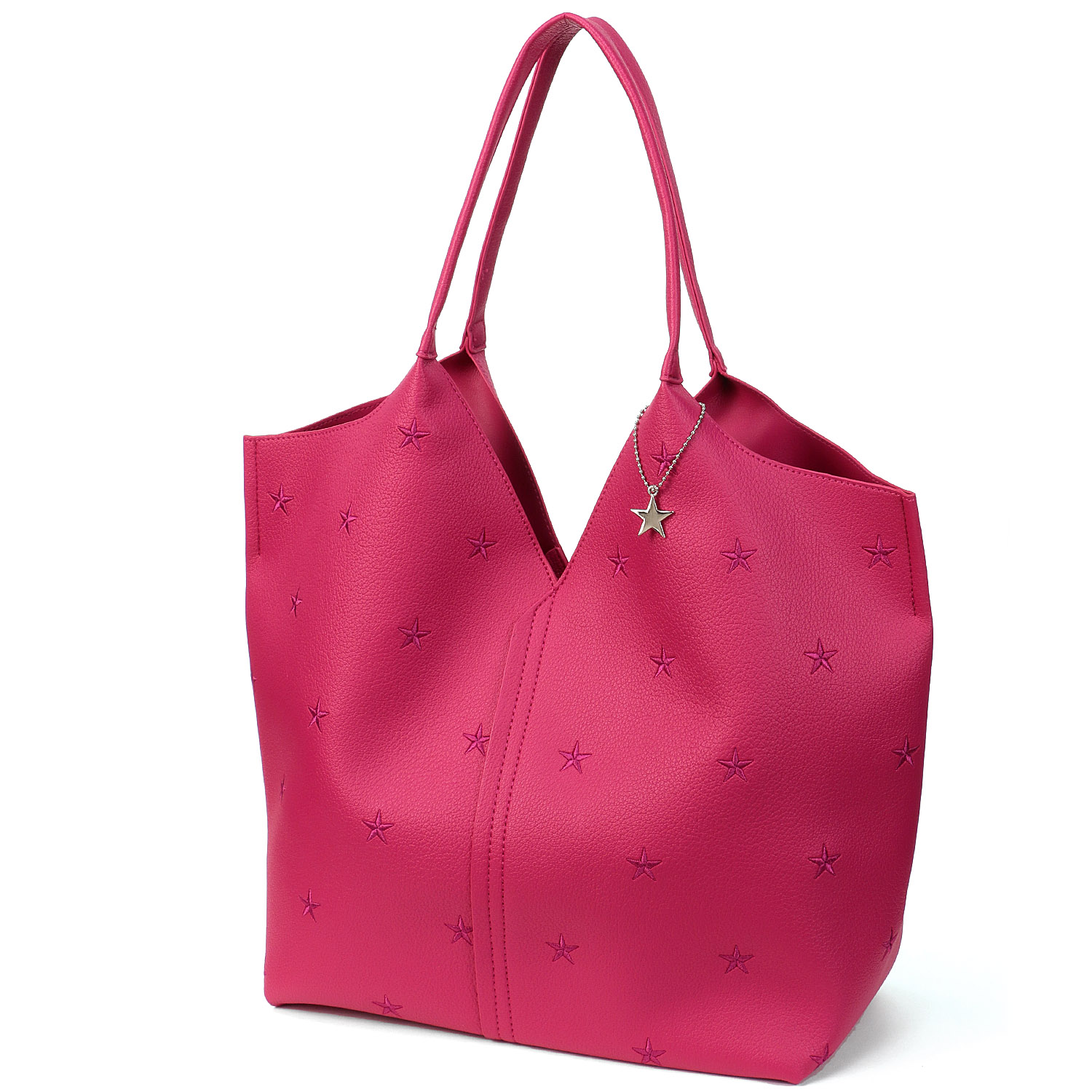 スター刺繍ライトフィーリングトートバッグ - 画像3