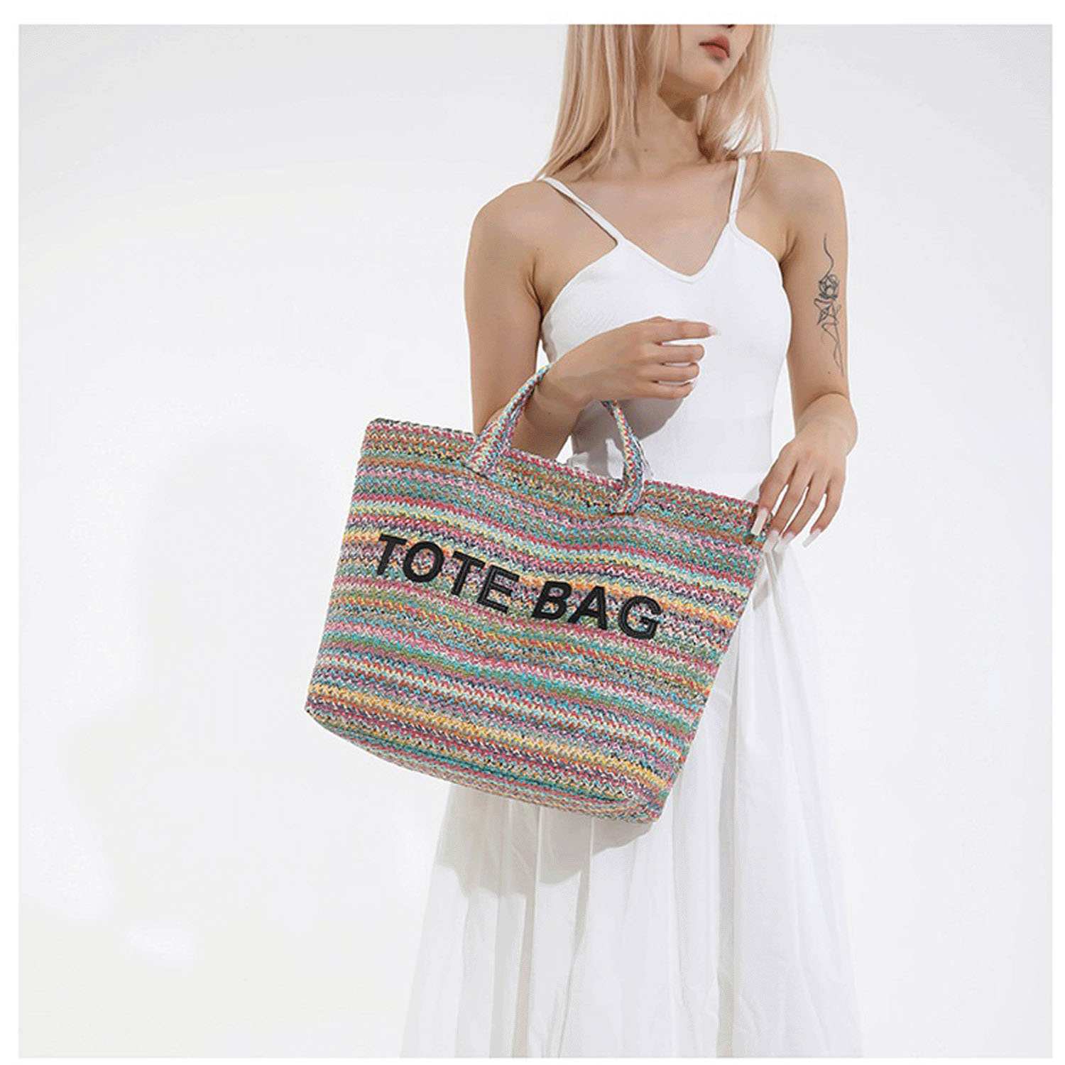 ボーダーライントートバッグ