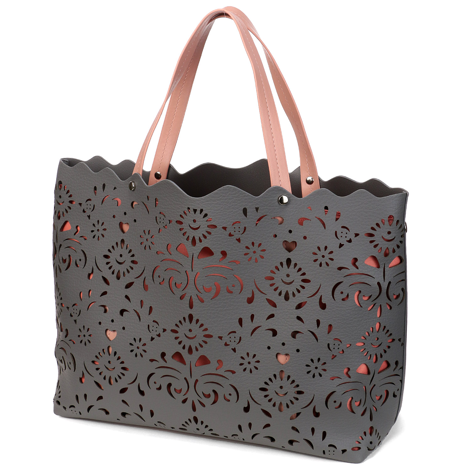 フラワーパンチングトートバッグ - 画像2