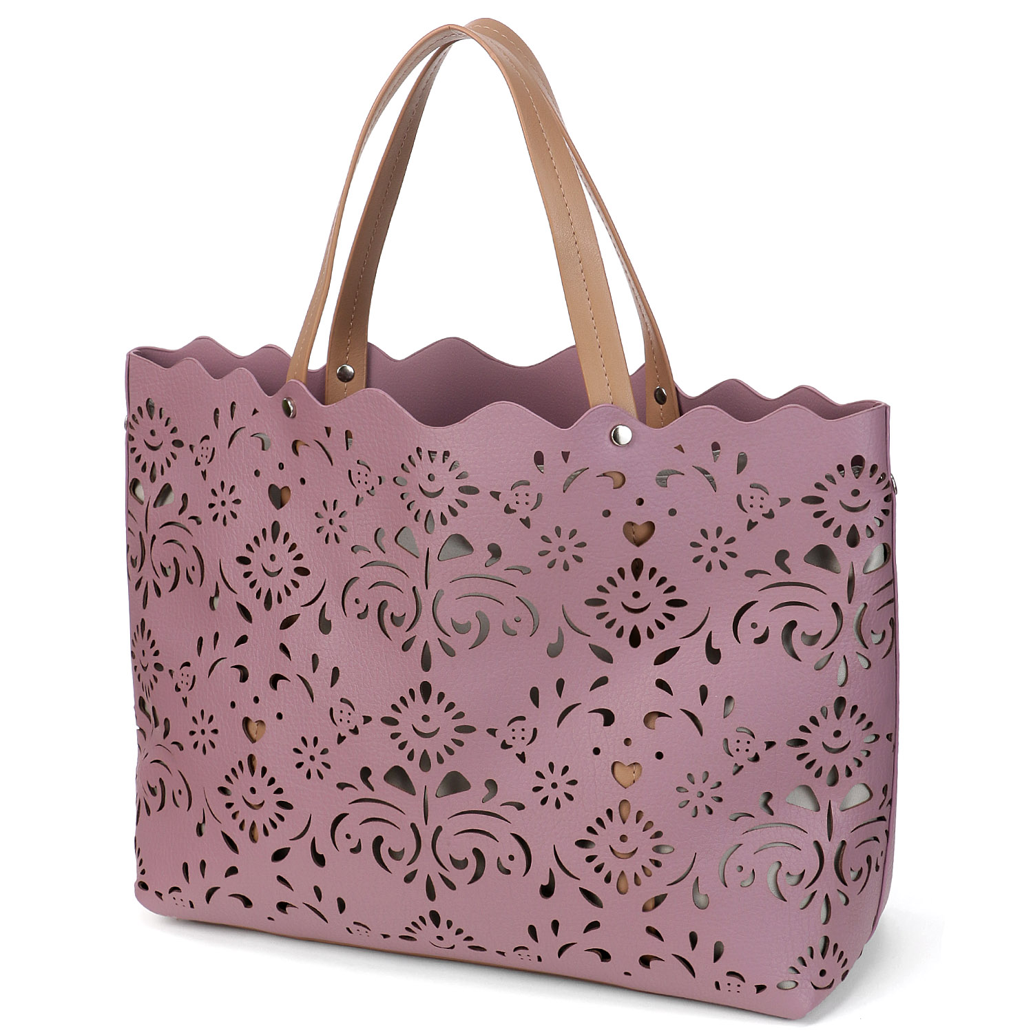 フラワーパンチングトートバッグ - 画像3