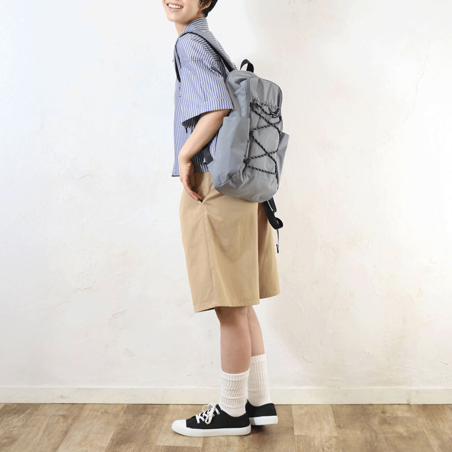 撥水レースアップリュックサック - 画像6