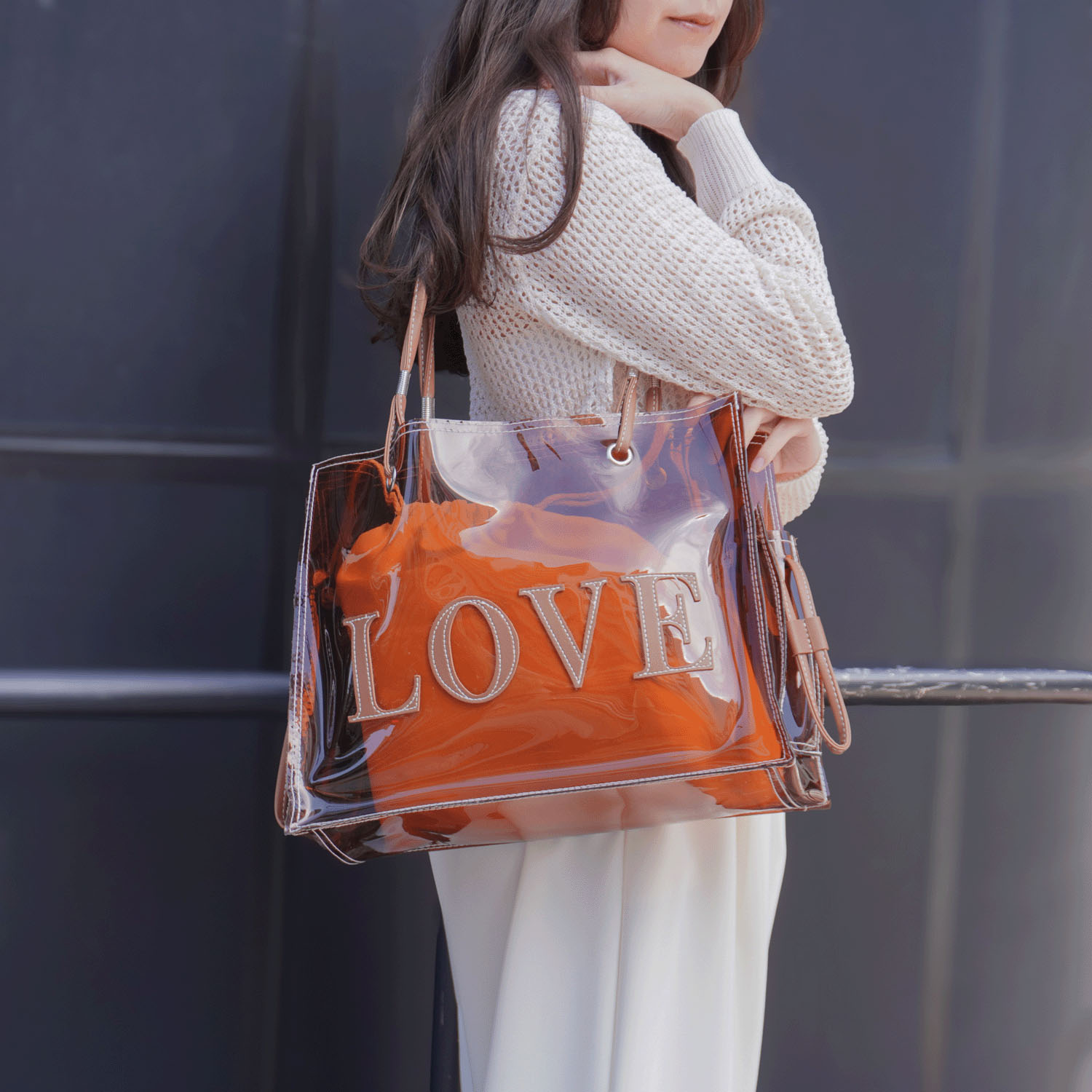 PVCクリアトートバッグ - 画像1