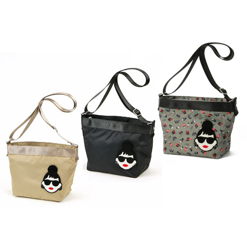 HAPPY FACE レディ・エマ軽量ショルダーバッグ