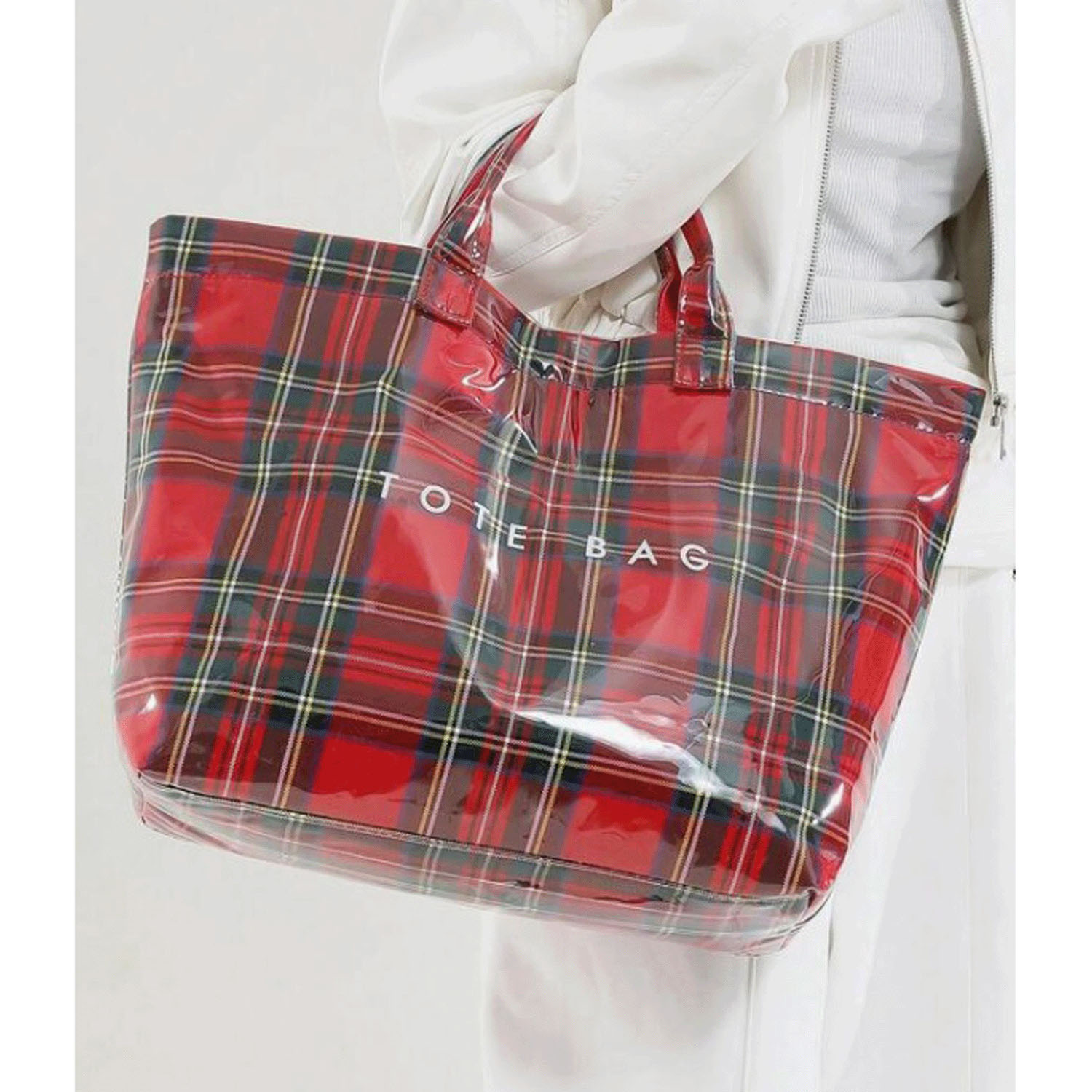 PVCチェックトートバッグ - 画像7