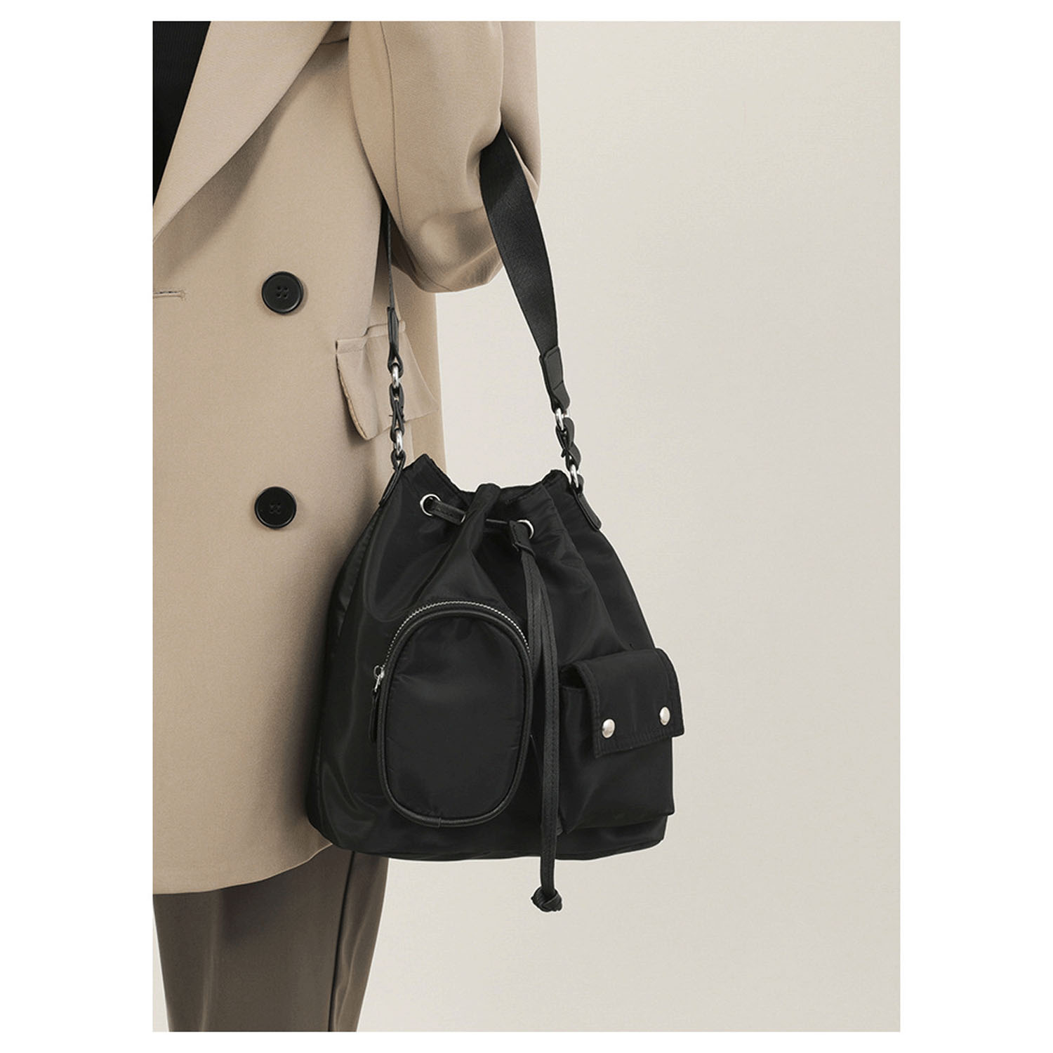 adia ナイロン巾着2WAYバッグ - 画像2