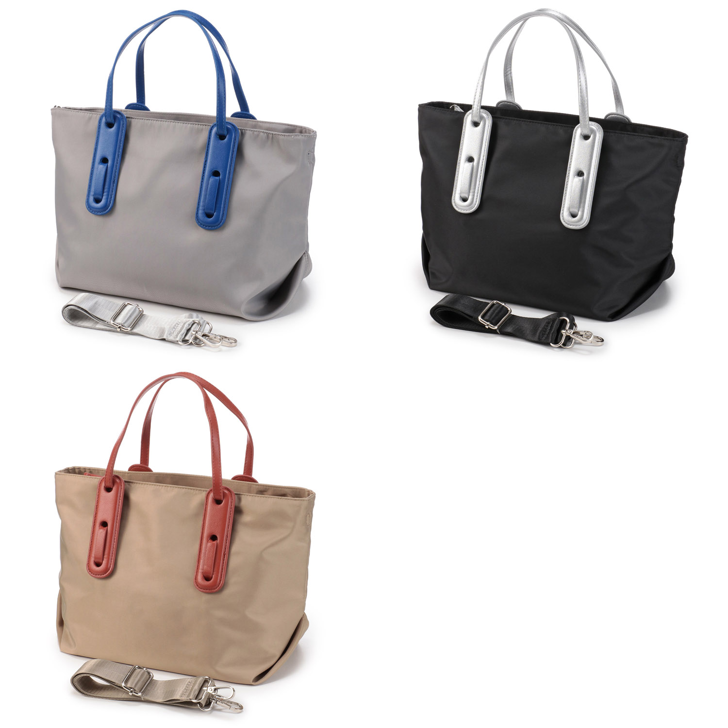 【4月下旬入荷予定】バイカラー2WAYトートバッグ - 画像1