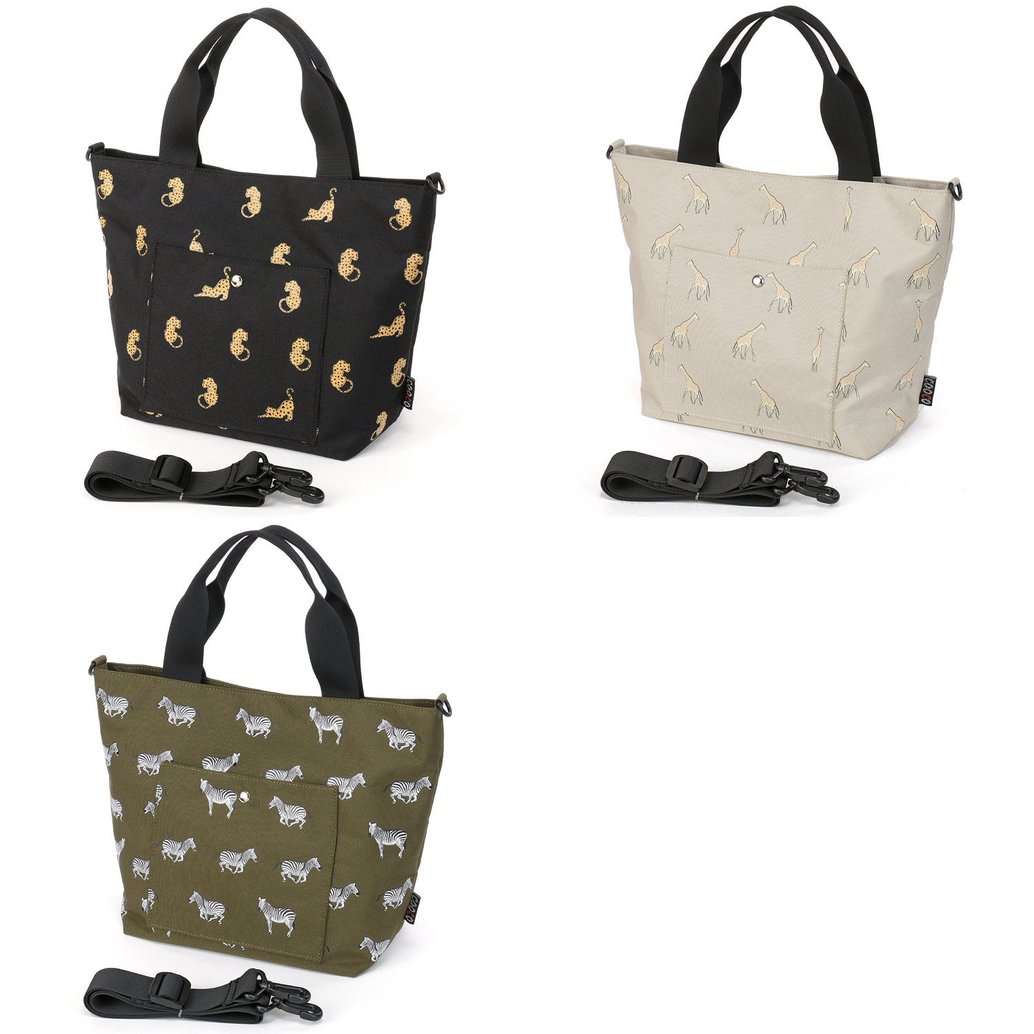 COOCO サバンナアニマル柄2WAYトートバッグ - 画像1