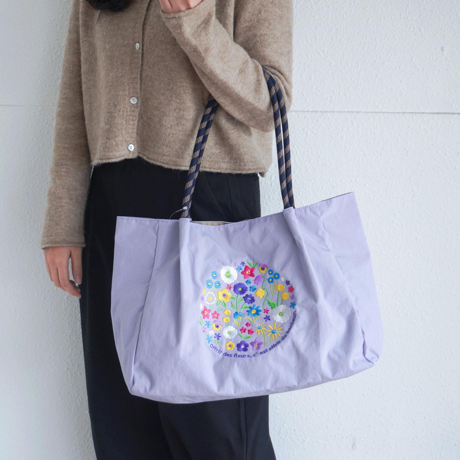 【エトワールオリジナル】フラワー刺繍トートバッグ - 画像23