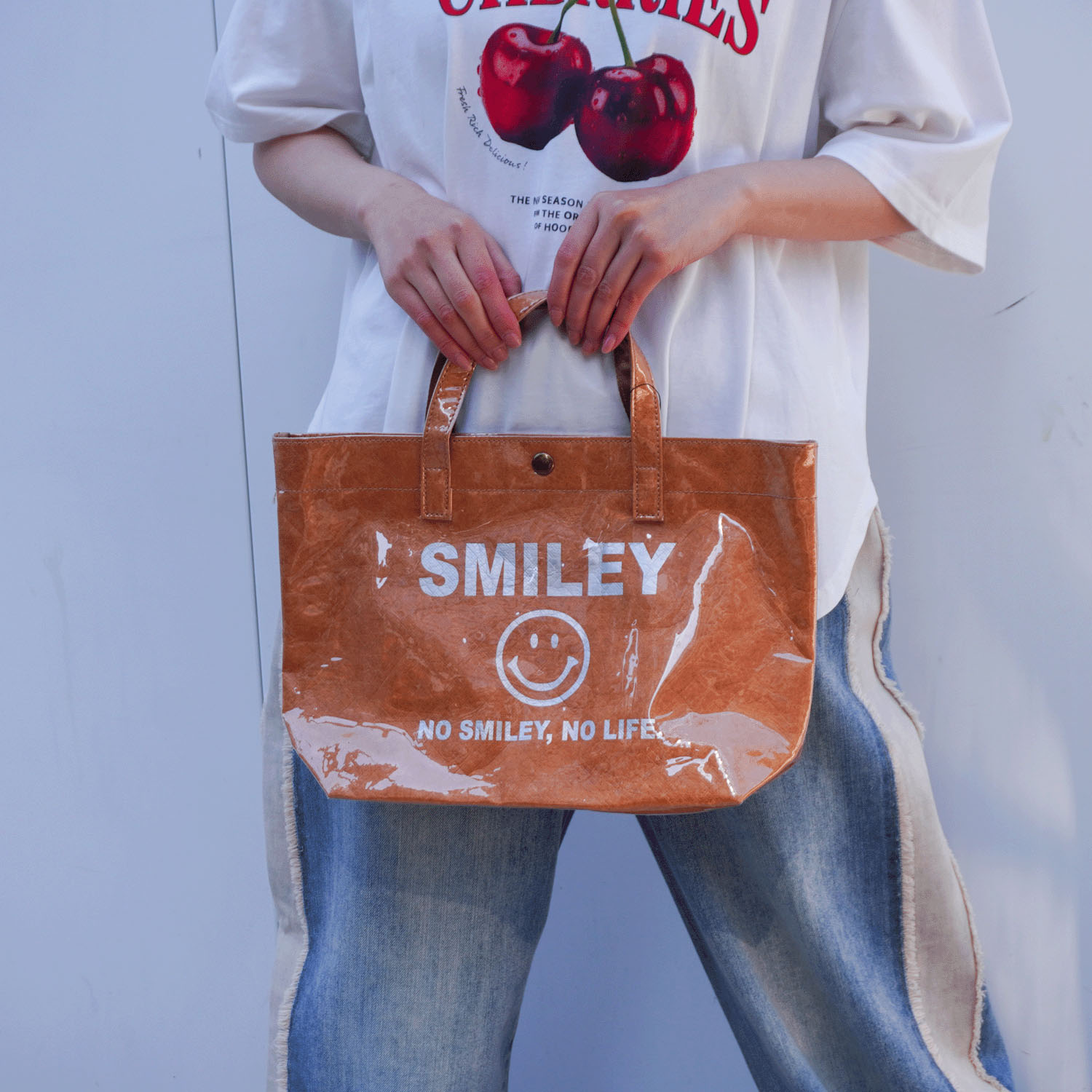 COOCO SMILEY PVC×ペーパートートバッグ