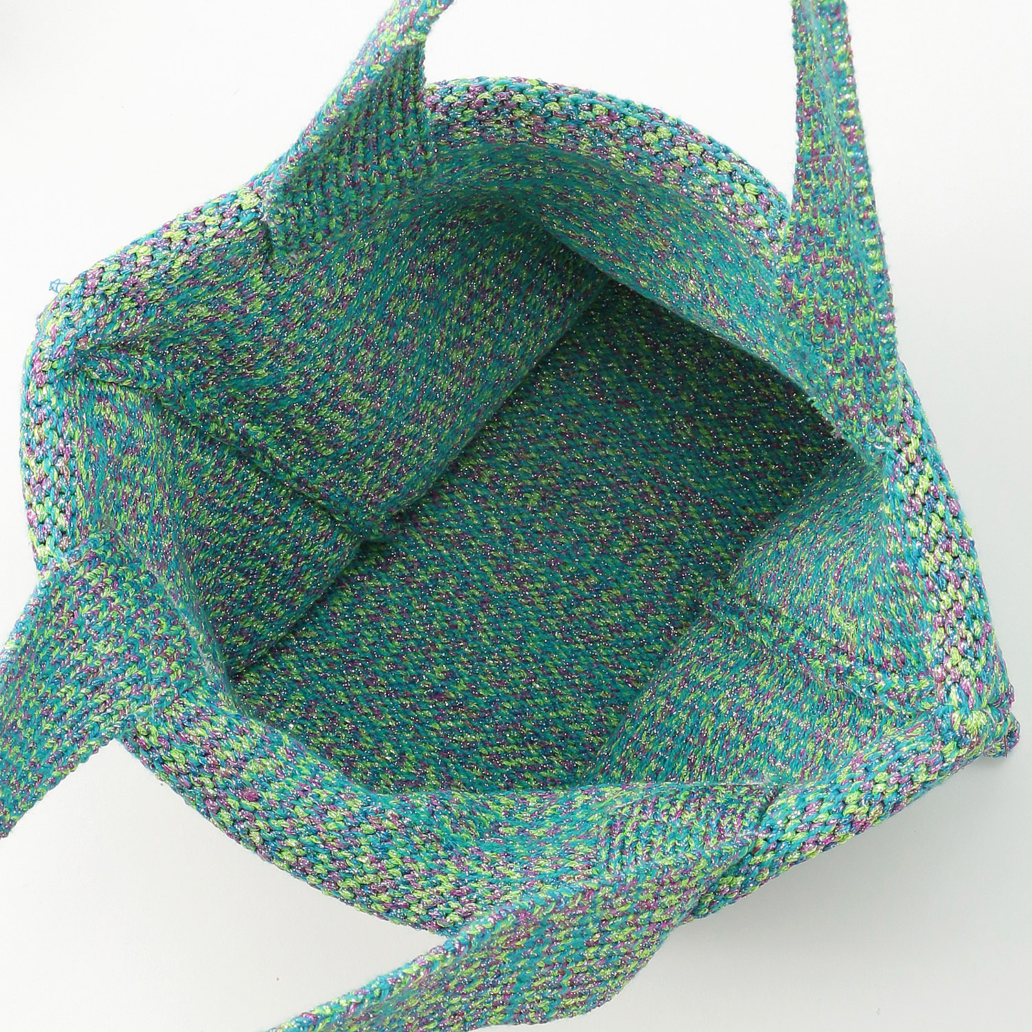 Nananoel MIXラメ入りニットトートバッグ - 画像6