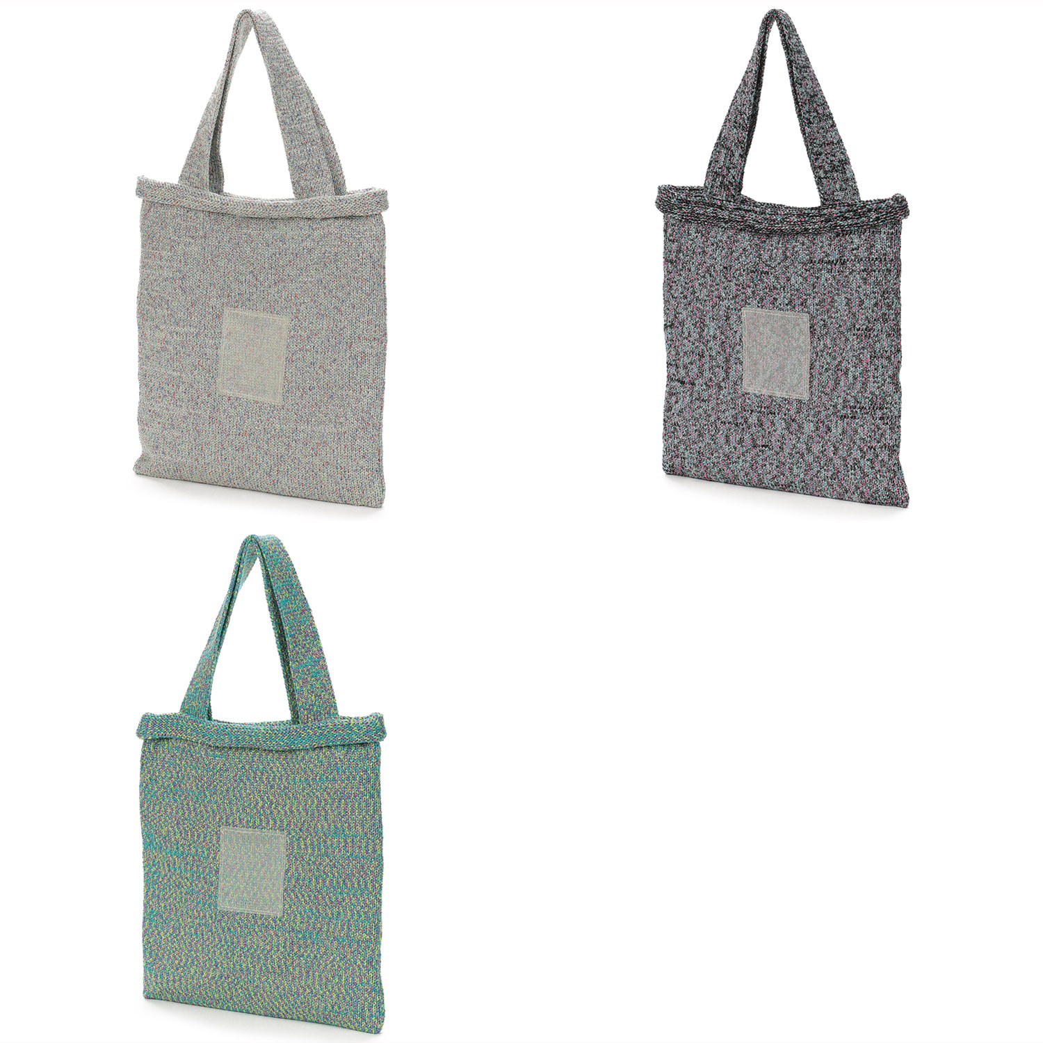 Nananoel MIXラメ入りニットトートバッグ