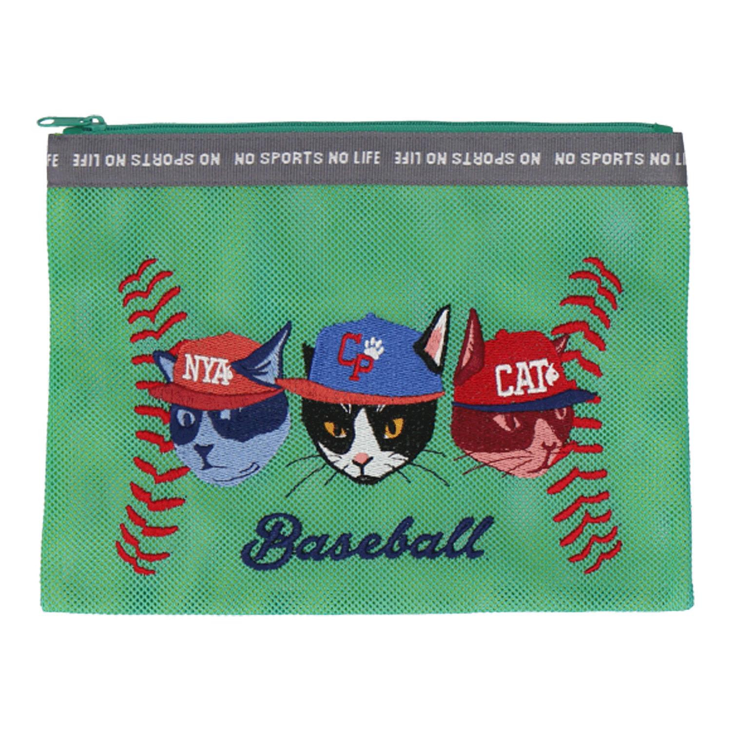 No Sports No Life フラットポーチ - 画像5