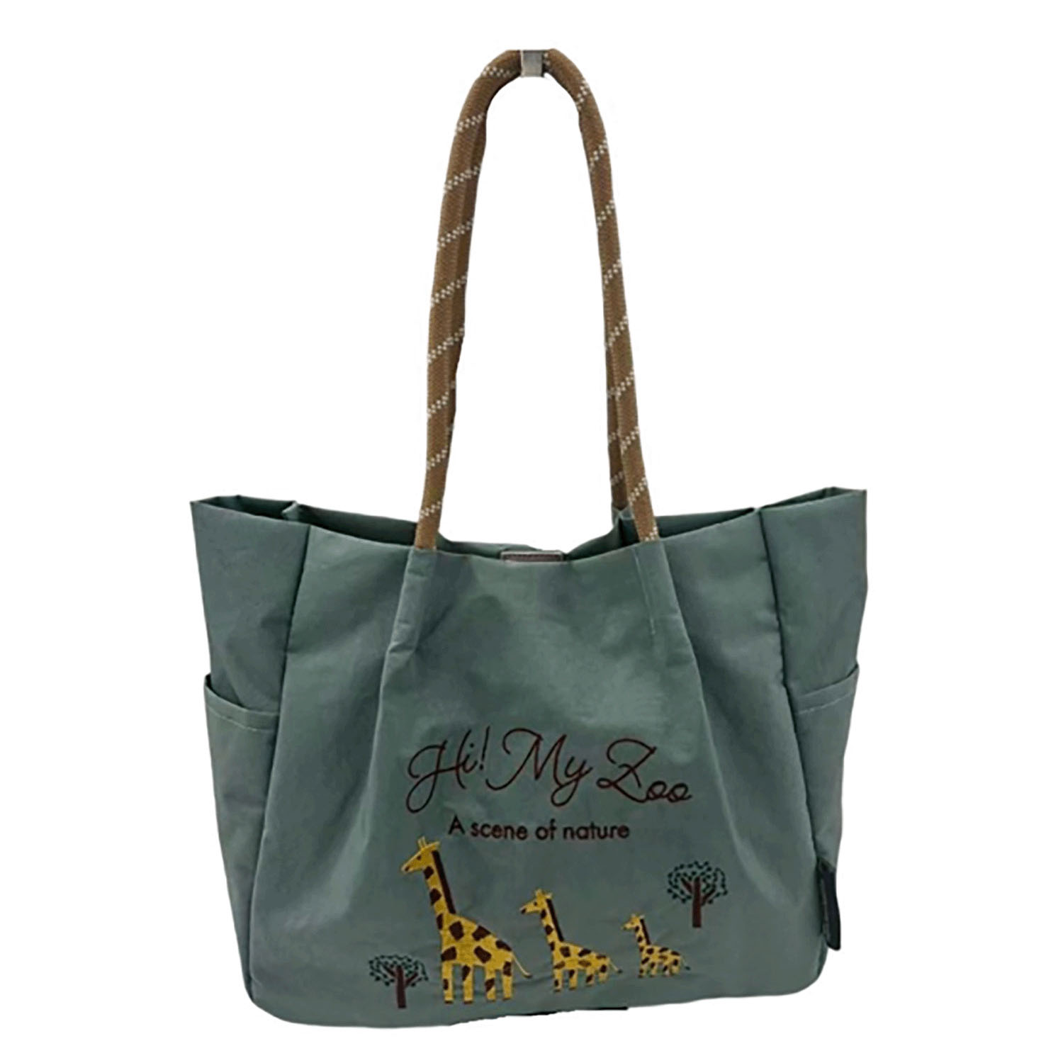 HI！MY ZOO アニマル刺繍ロープハンドルトートバッグ - 画像25