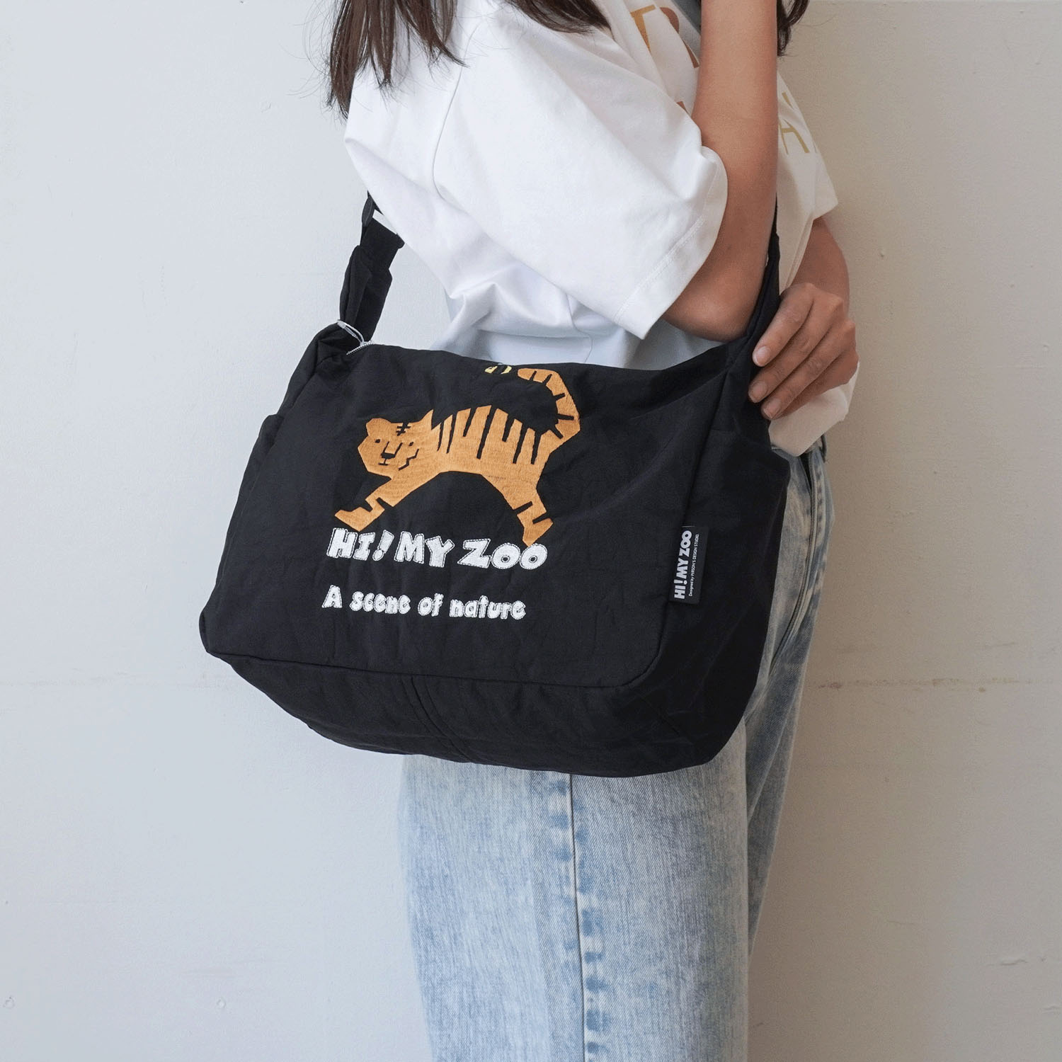 HI！MY ZOO アニマル刺繍ショルダーバッグ - 画像5