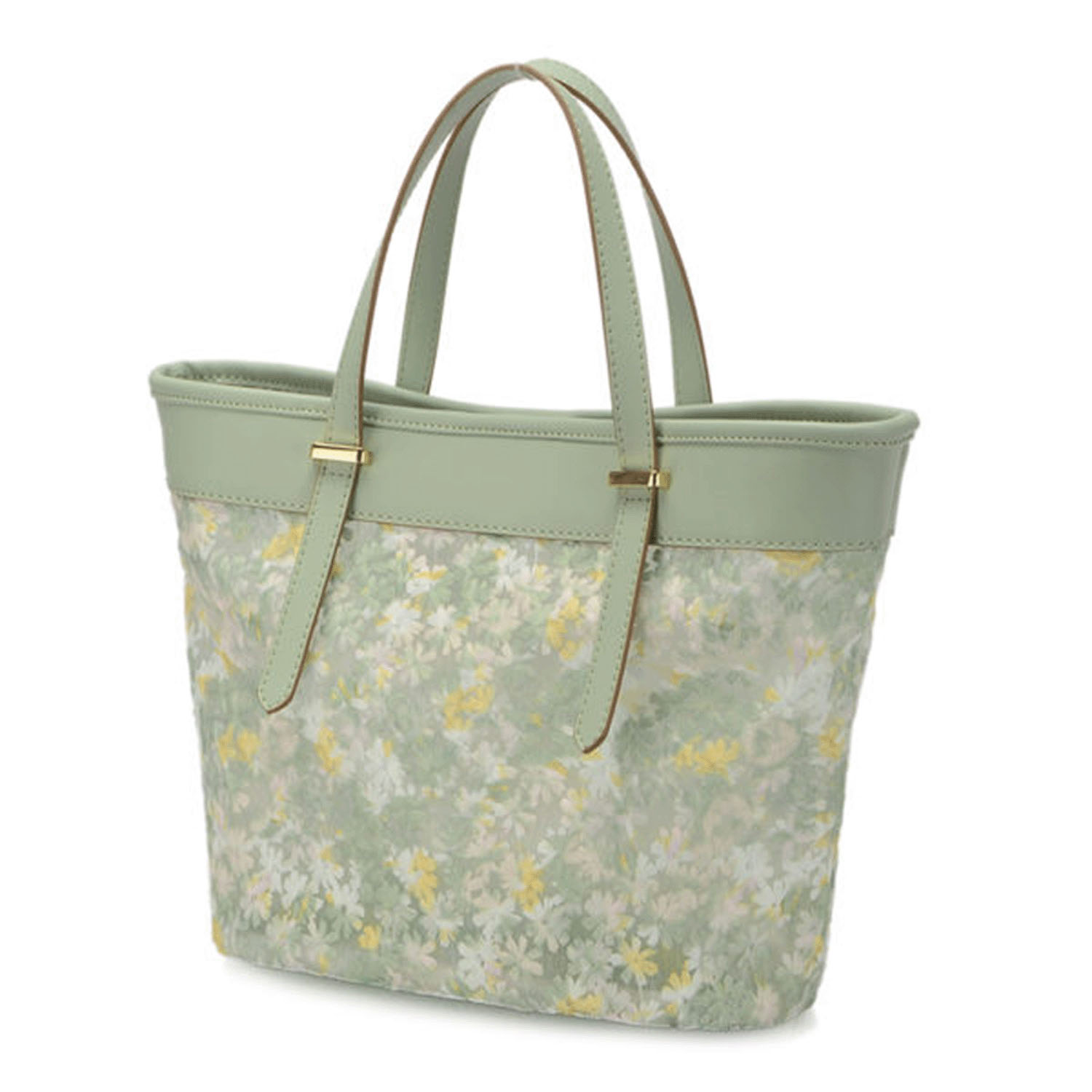 フラワー刺繍×PVC2WAYバッグ - 画像4