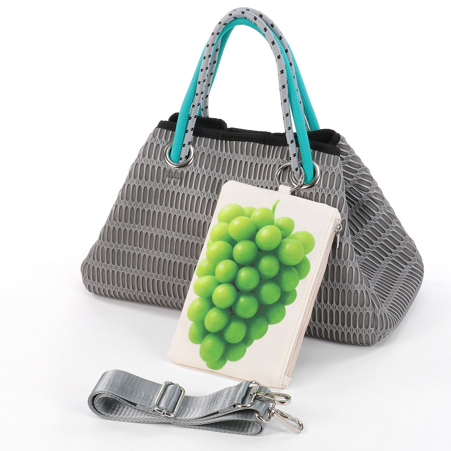 【在庫ある分で終了】美味しいポーチ付メッシュトートバッグ