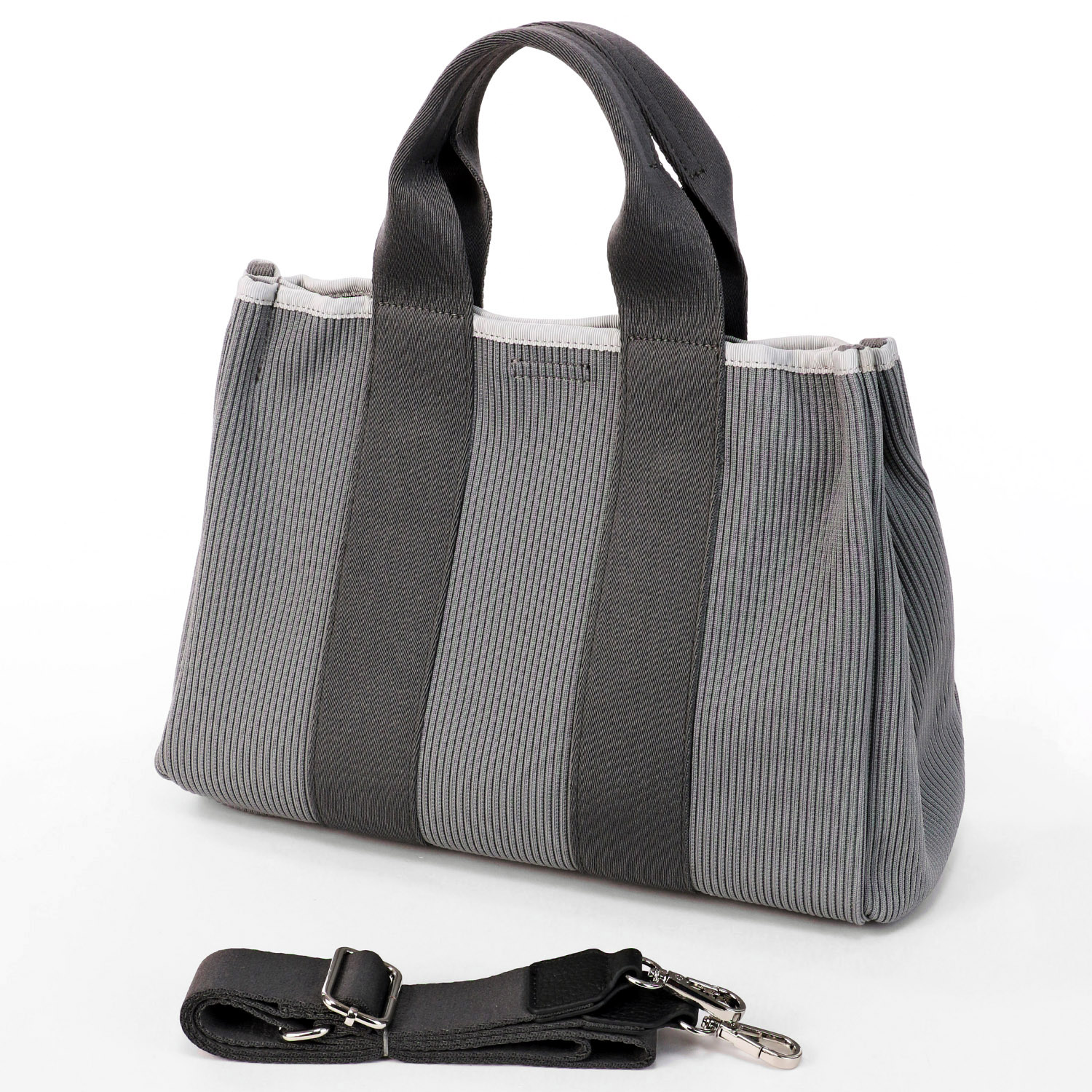 cachecache ジャカードニットスクエア2WAYトートバッグ - 画像1