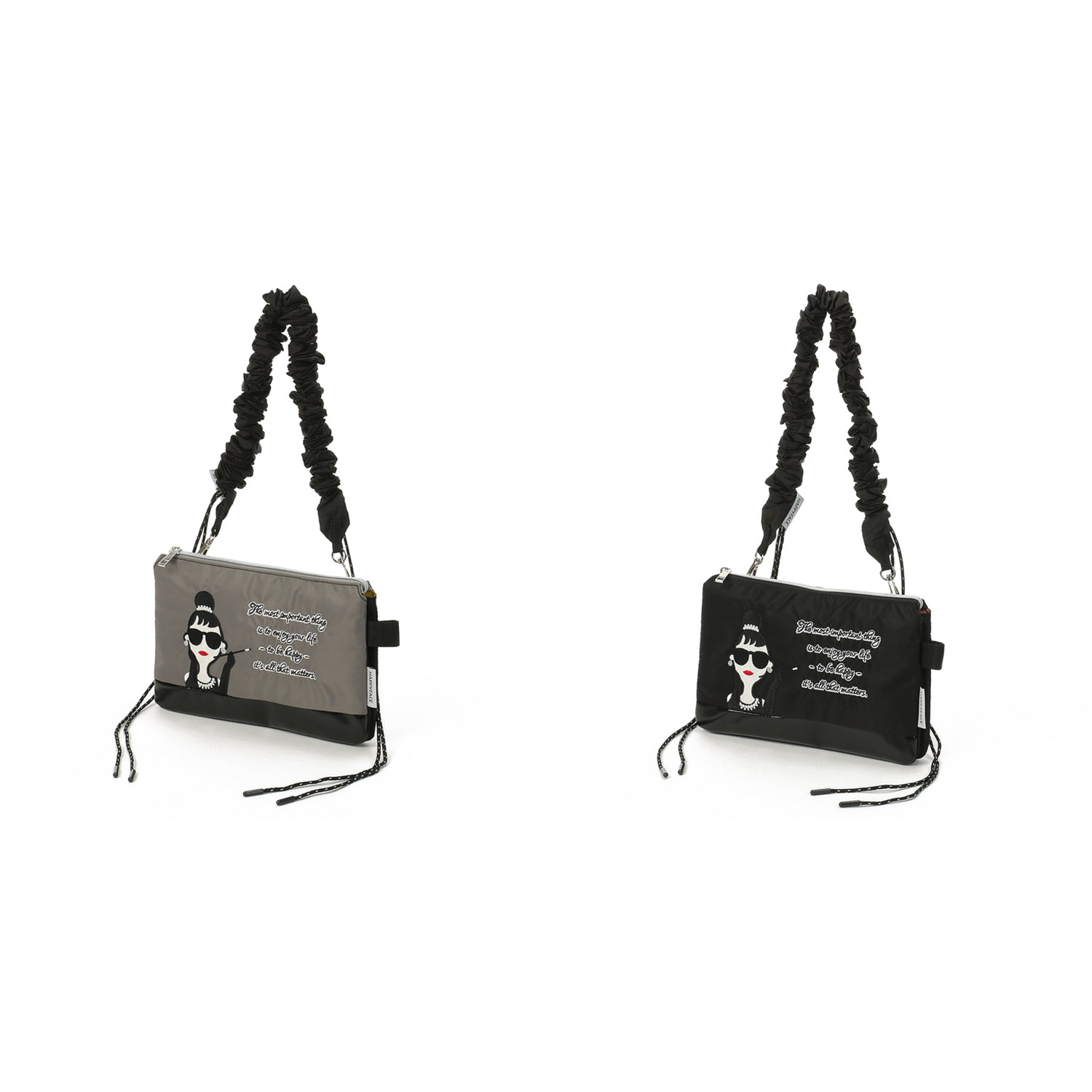 HAPPY FACE レディ・エマ くしゅくしゅショルダーバッグ - 画像1