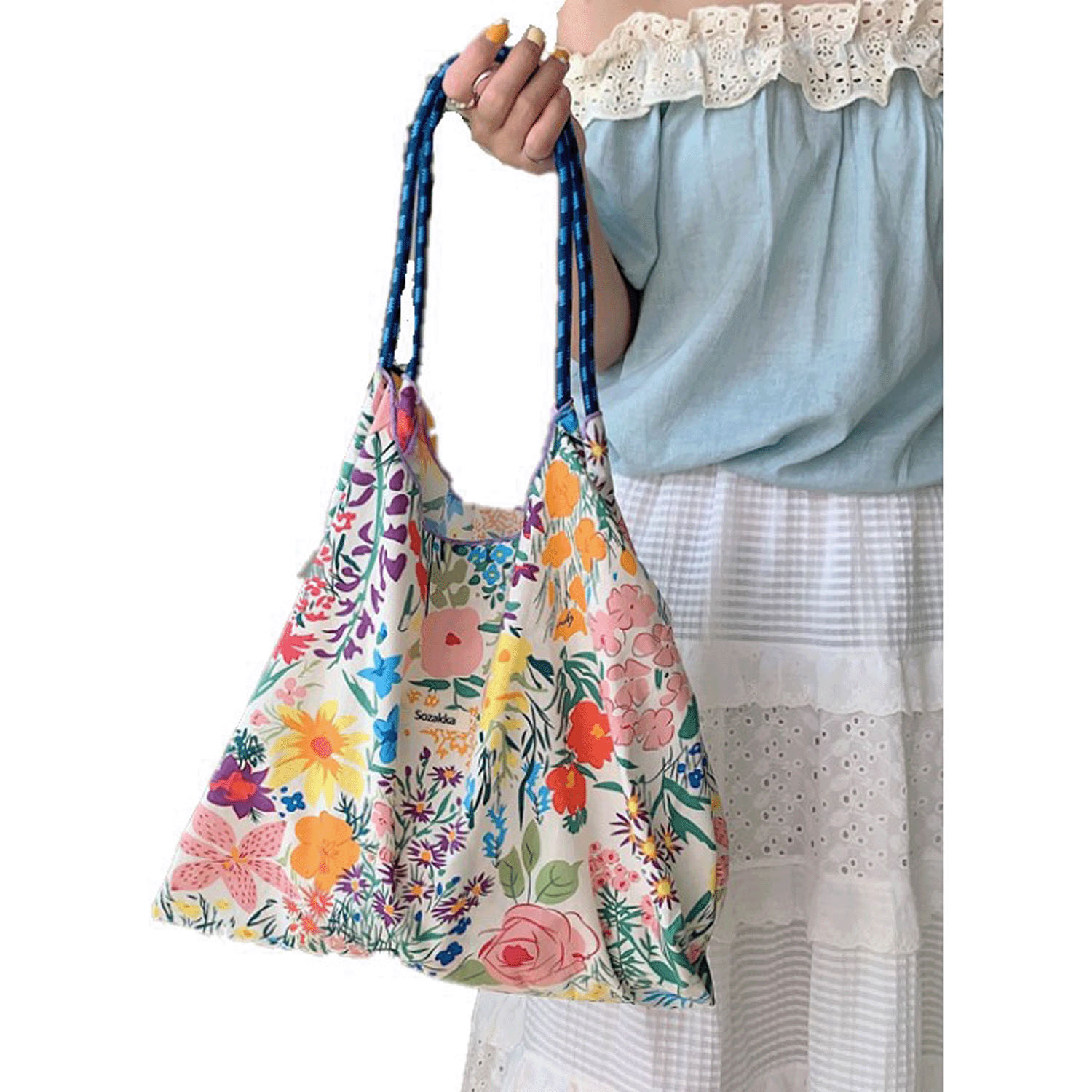 【大人気】柄プリント2WAYトートバッグ - 画像7