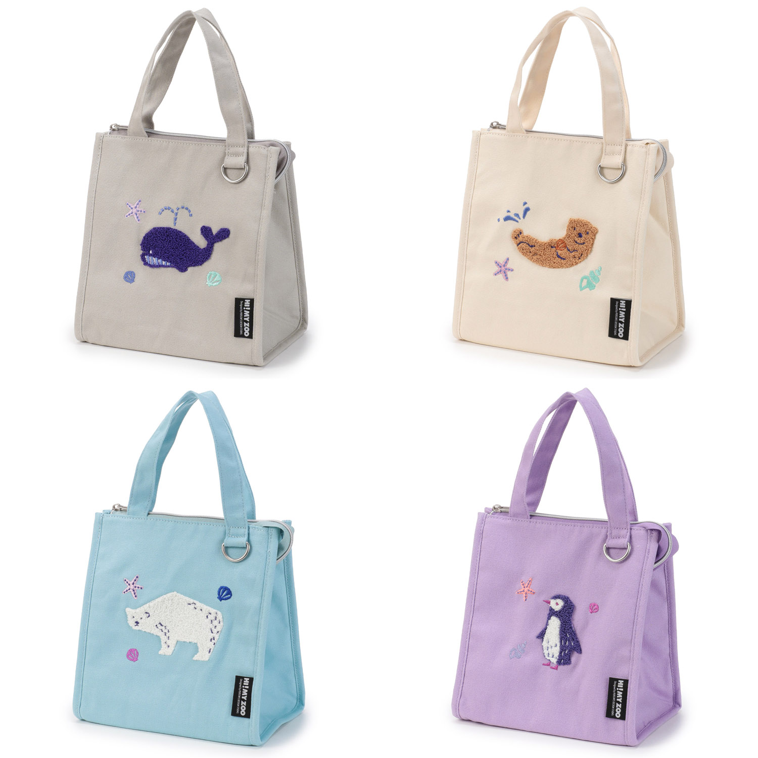 HI！MY ZOO 保冷キャンバスランチバッグ - 画像1