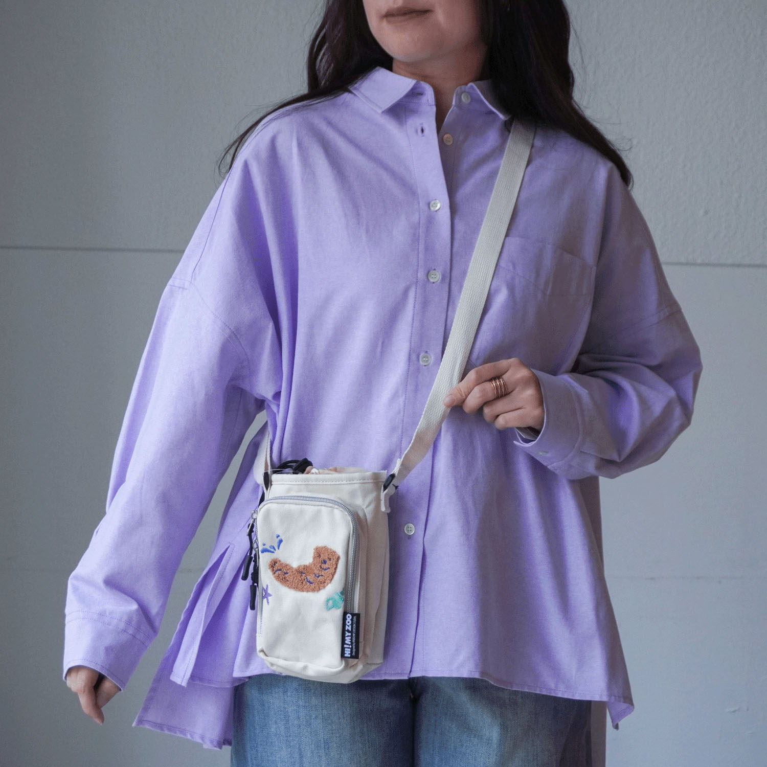 HI！MY ZOO 保冷キャンバスボトルショルダーバッグ - 画像2