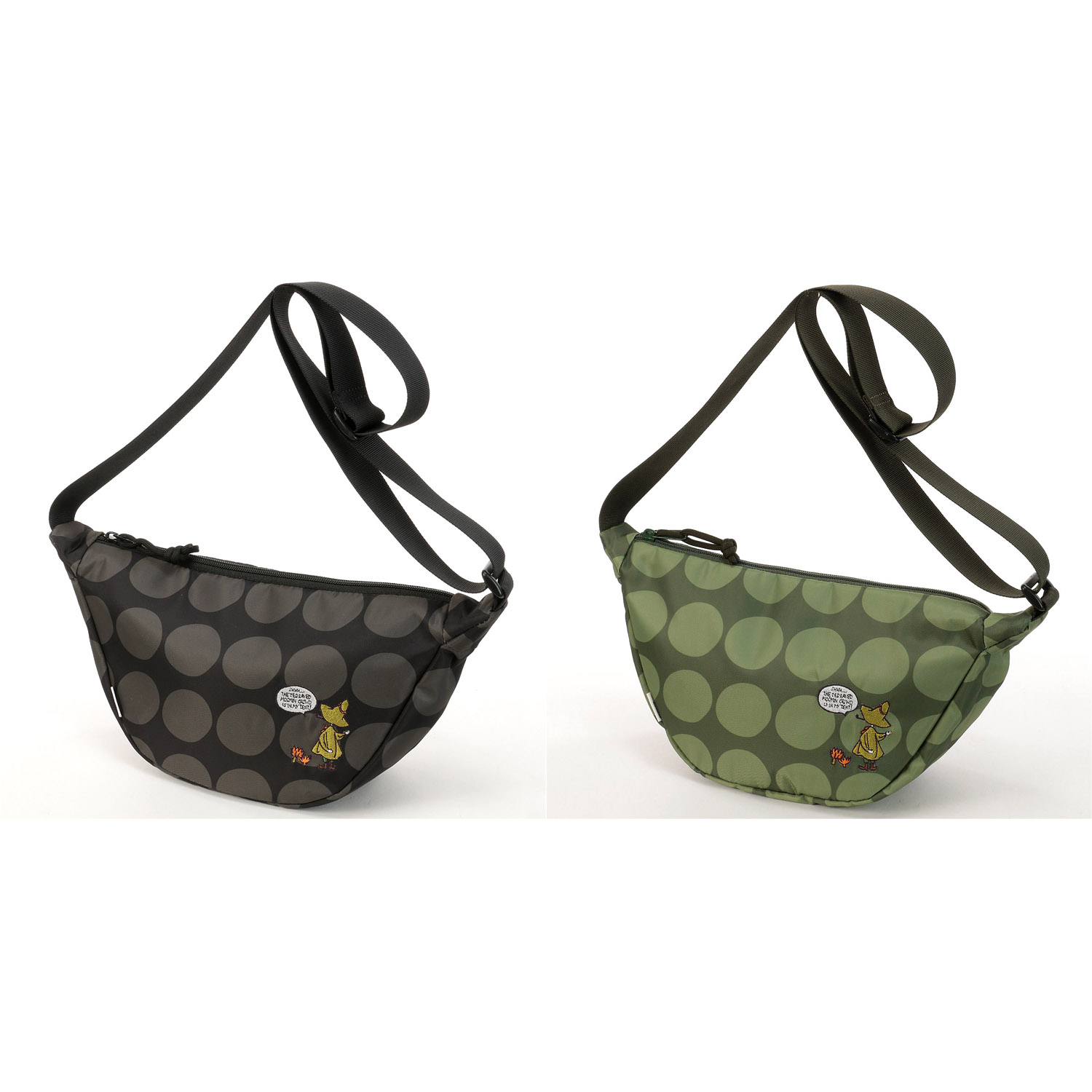 MOOMIN スナフキン三日月ショルダーバッグ - 画像1