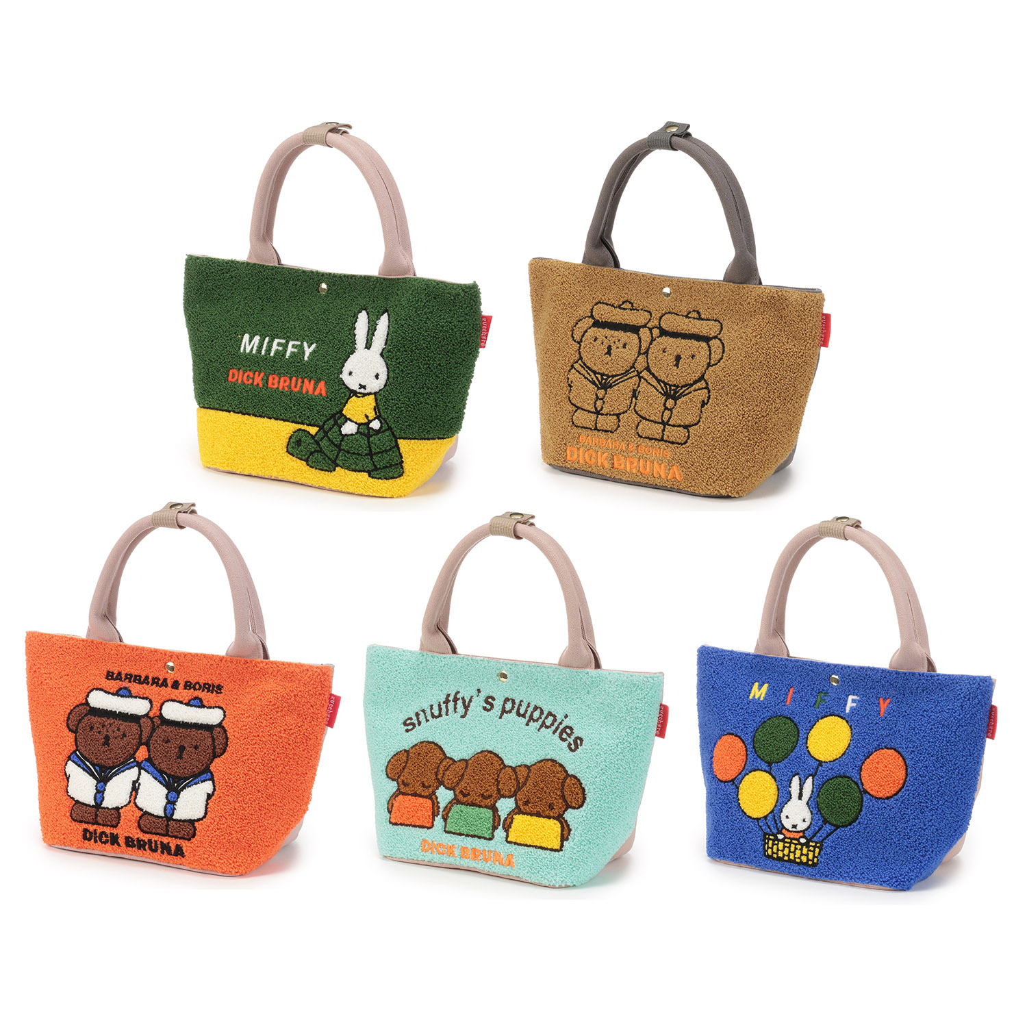 Zucchero×miffy サガラ刺繍バケツ型バッグ