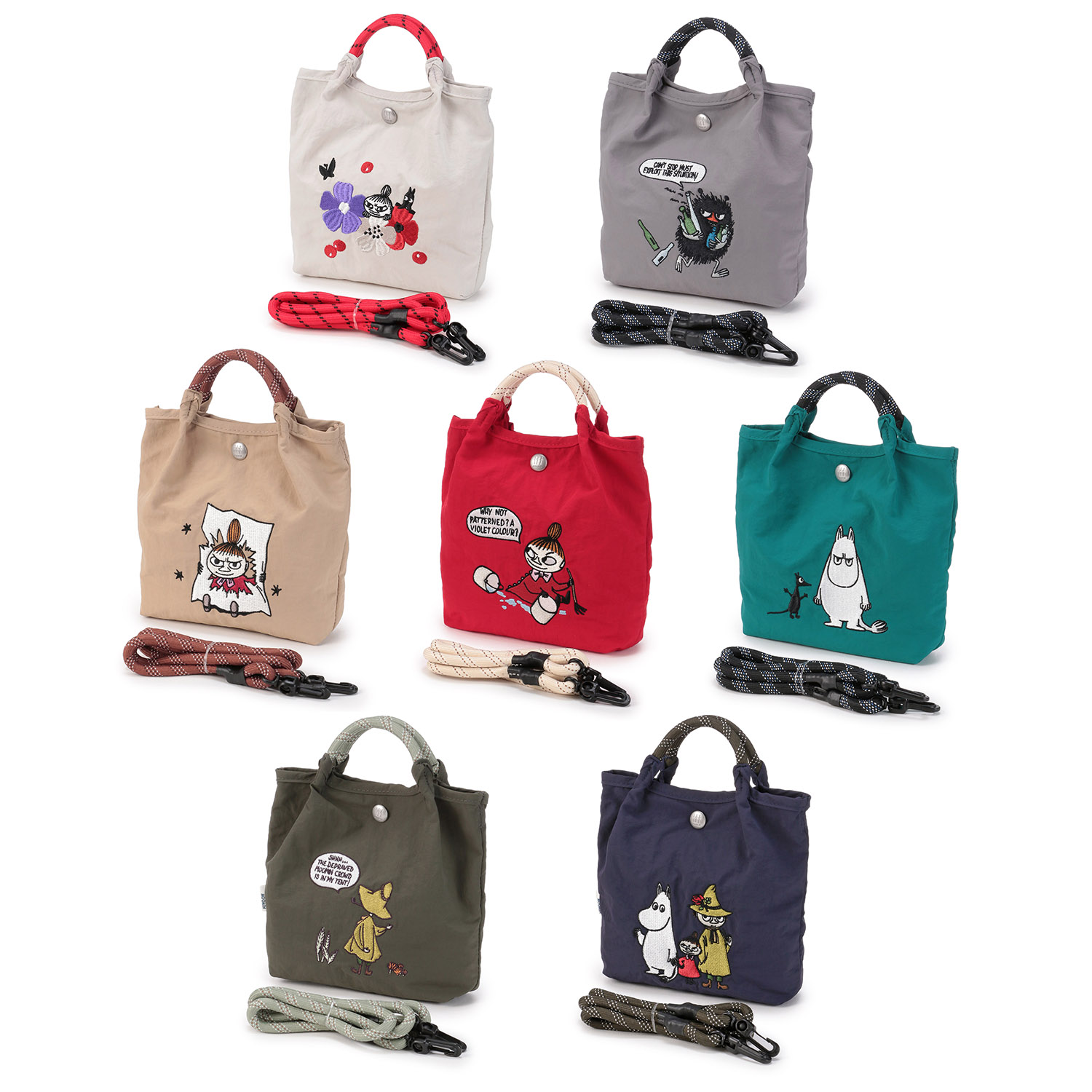 MOOMIN ナイロン刺繍ミニショルダーバッグ