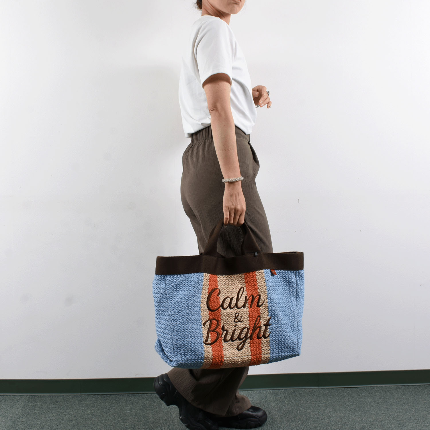 MACARONIC STYLE マルチストライプ2WAYバッグ