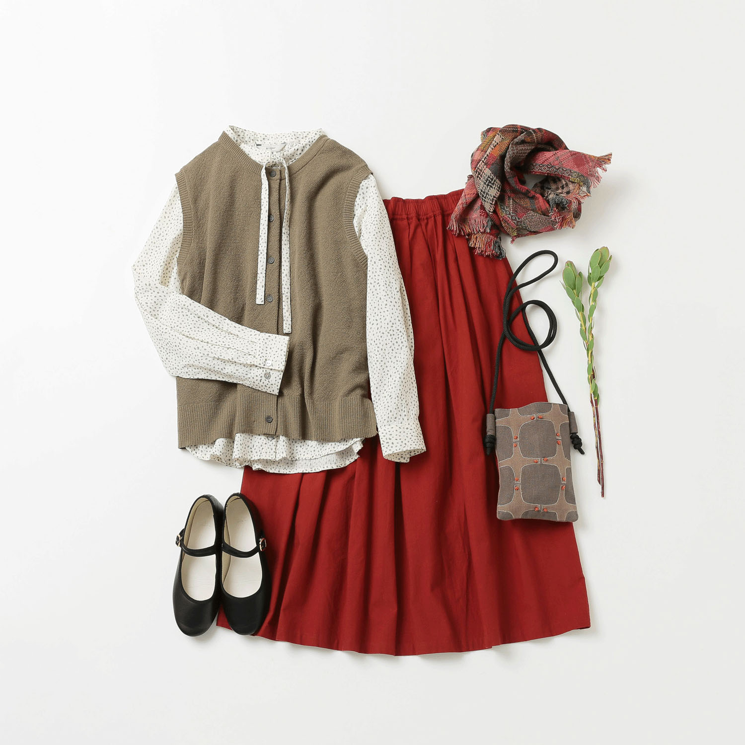 アフリカンアートパッチワークポシェット