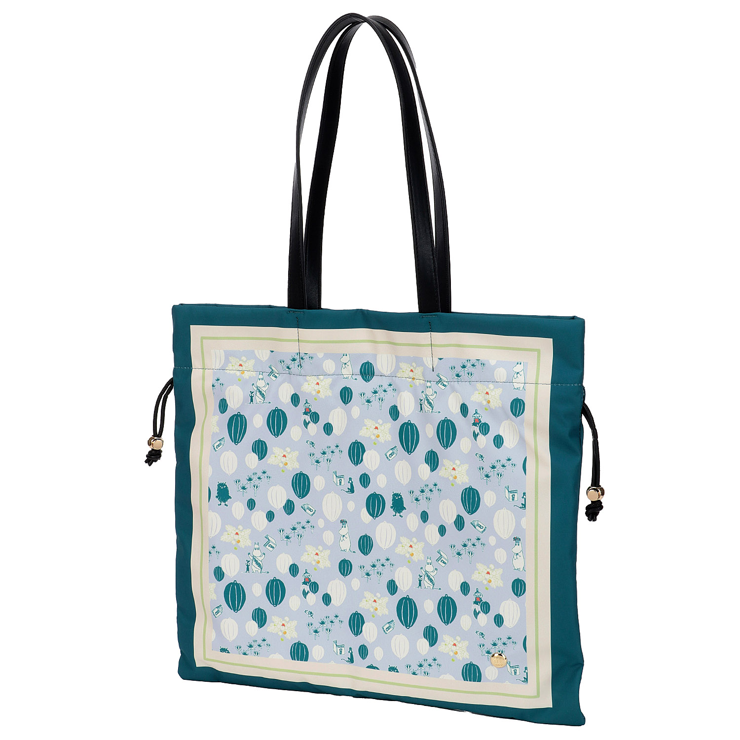 MOOMIN スカーフ柄巾着トートバッグ - 画像10