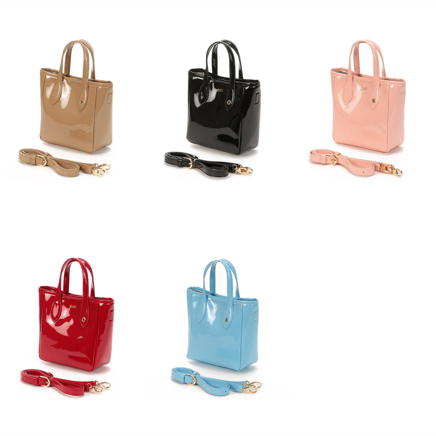 BEAURE エナメル2WAYミニトートバッグ - 画像1