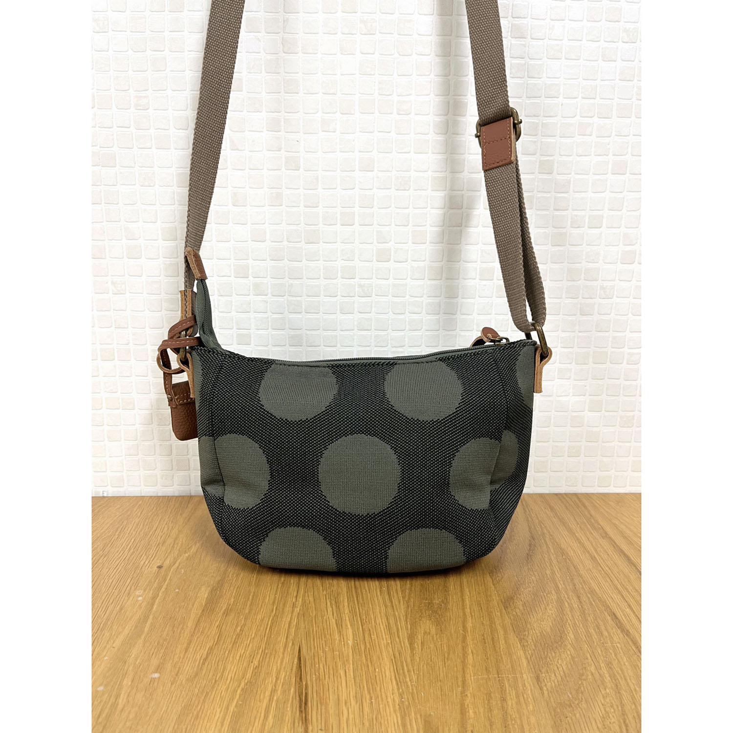 toleur ドット柄ニットショルダーバッグ - 画像8