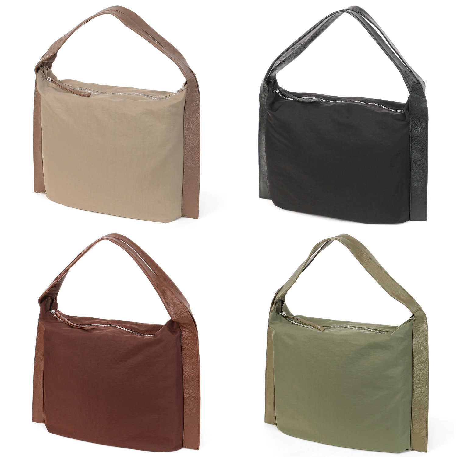 BEAURE レザーコンビナイロンバッグ