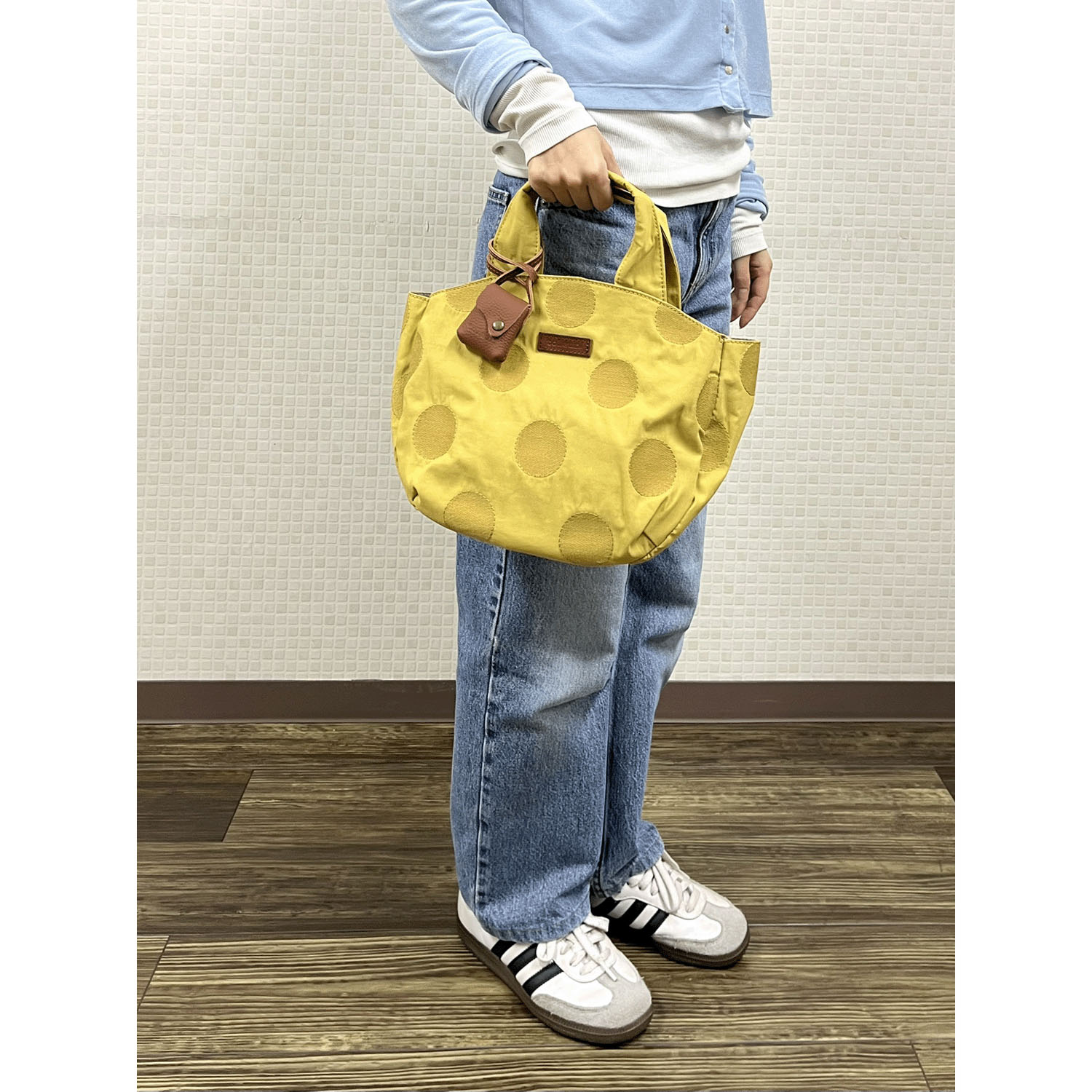 【12－00、52－00 在庫ある分で終了】toleur ドット刺繍バルーントートバッグ