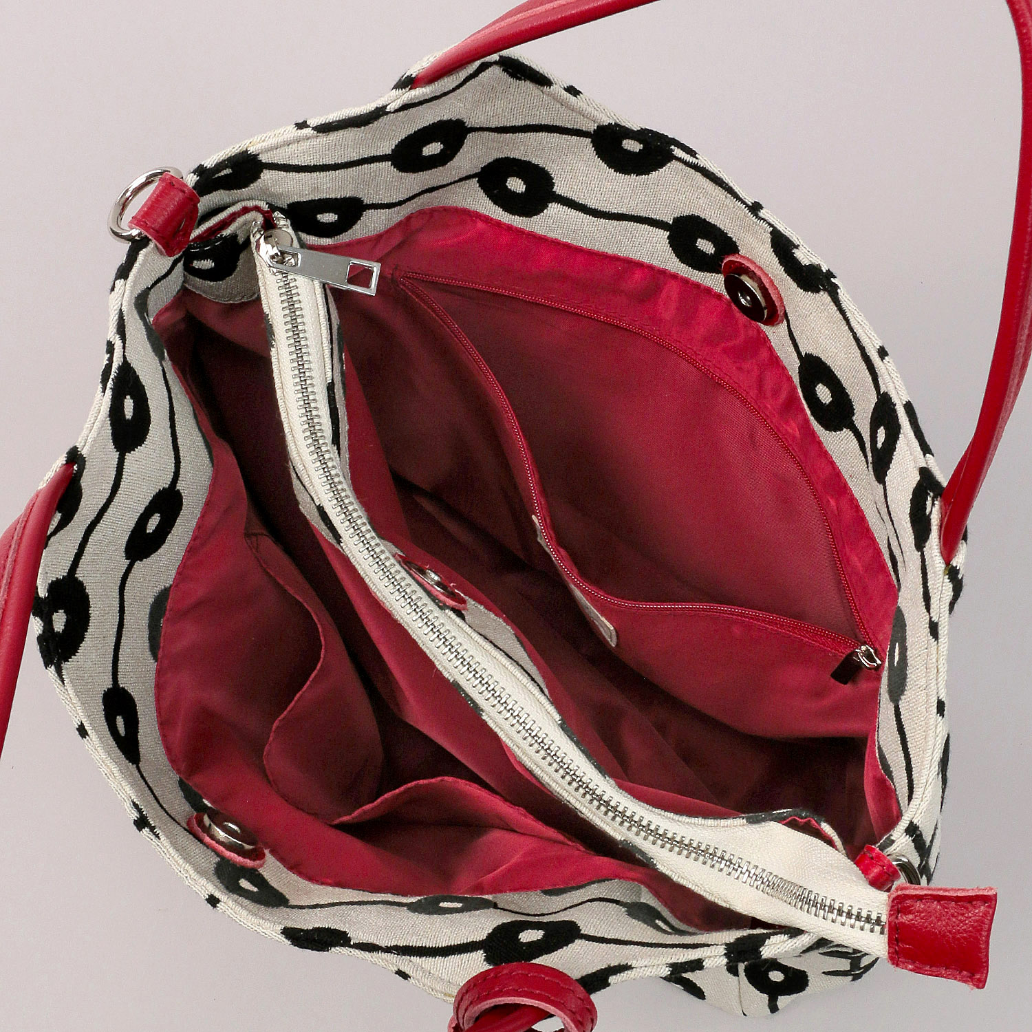 gream supply 幾何学ジャガード2WAYバッグ - 画像4