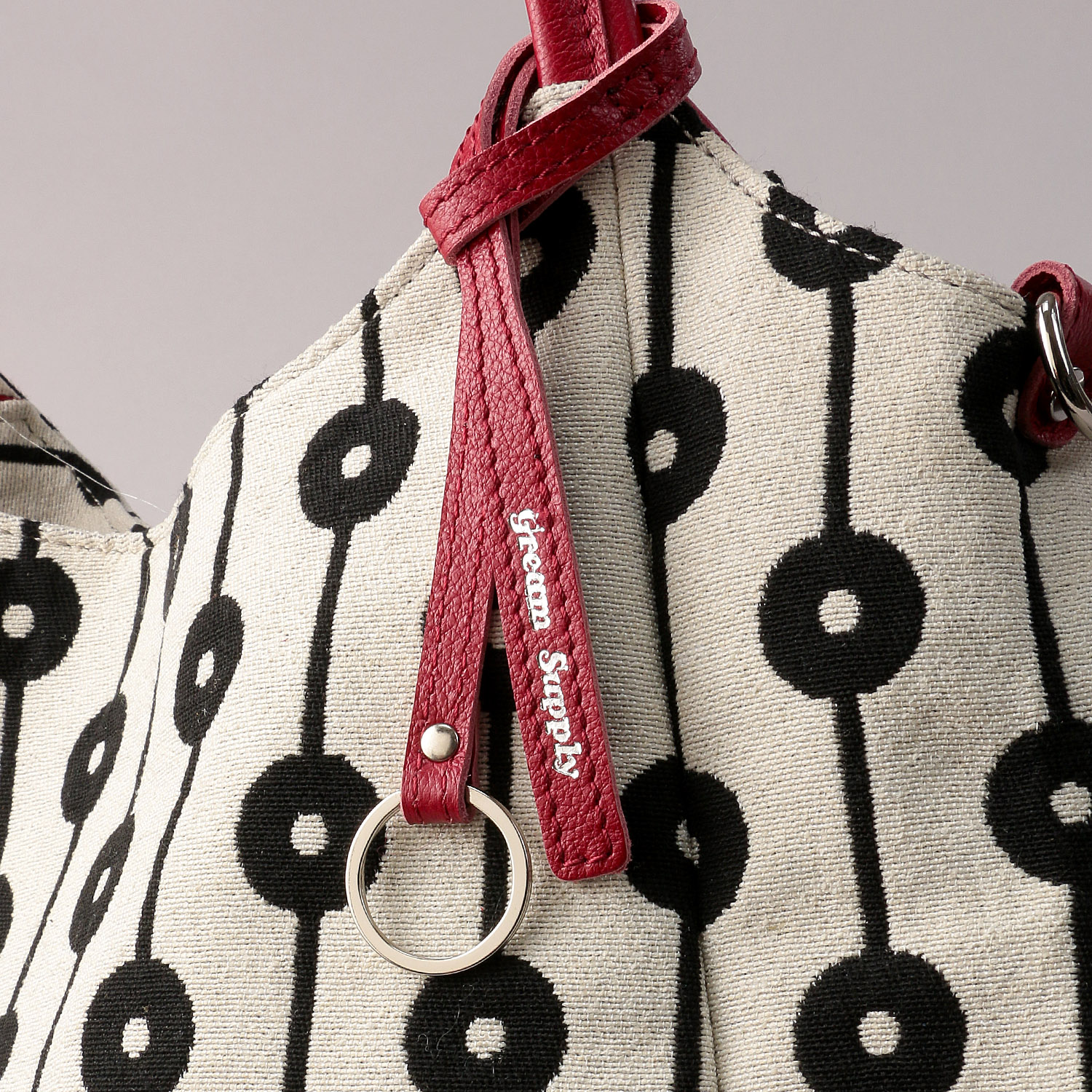 gream supply 幾何学ジャガード2WAYバッグ - 画像6