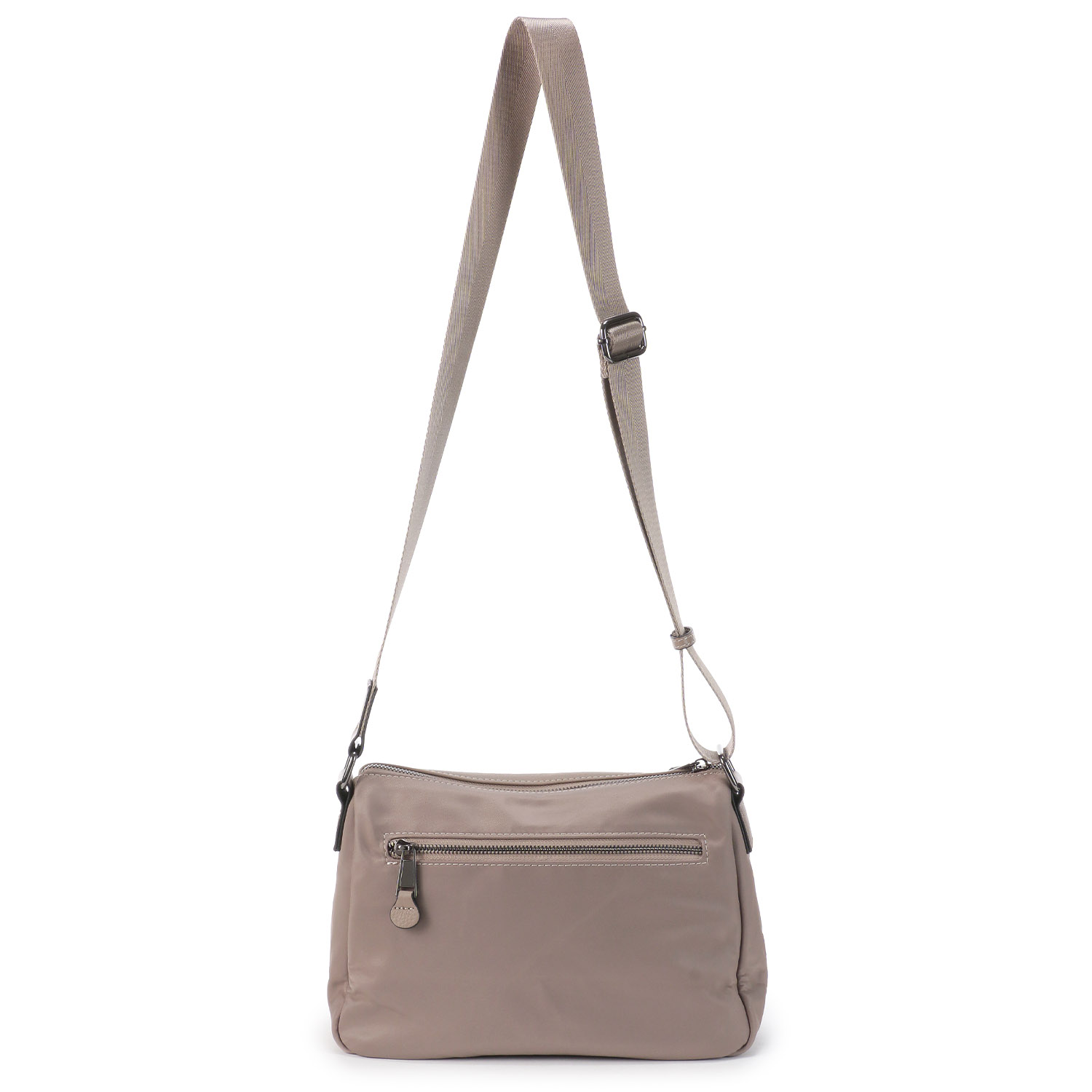 ナイロン×牛革ショルダーバッグ - 画像3