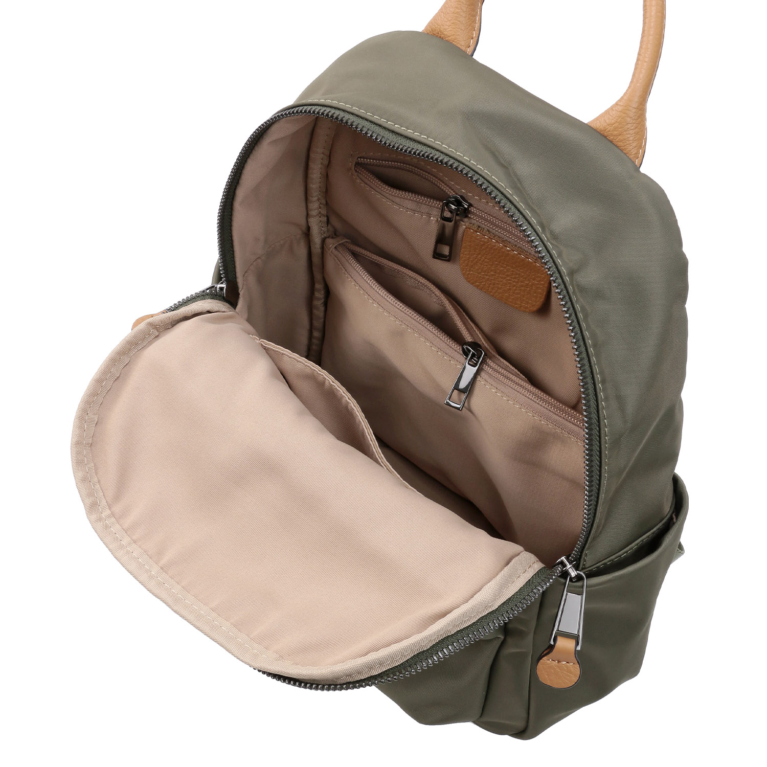 ナイロン×牛革リュックサック - 画像6