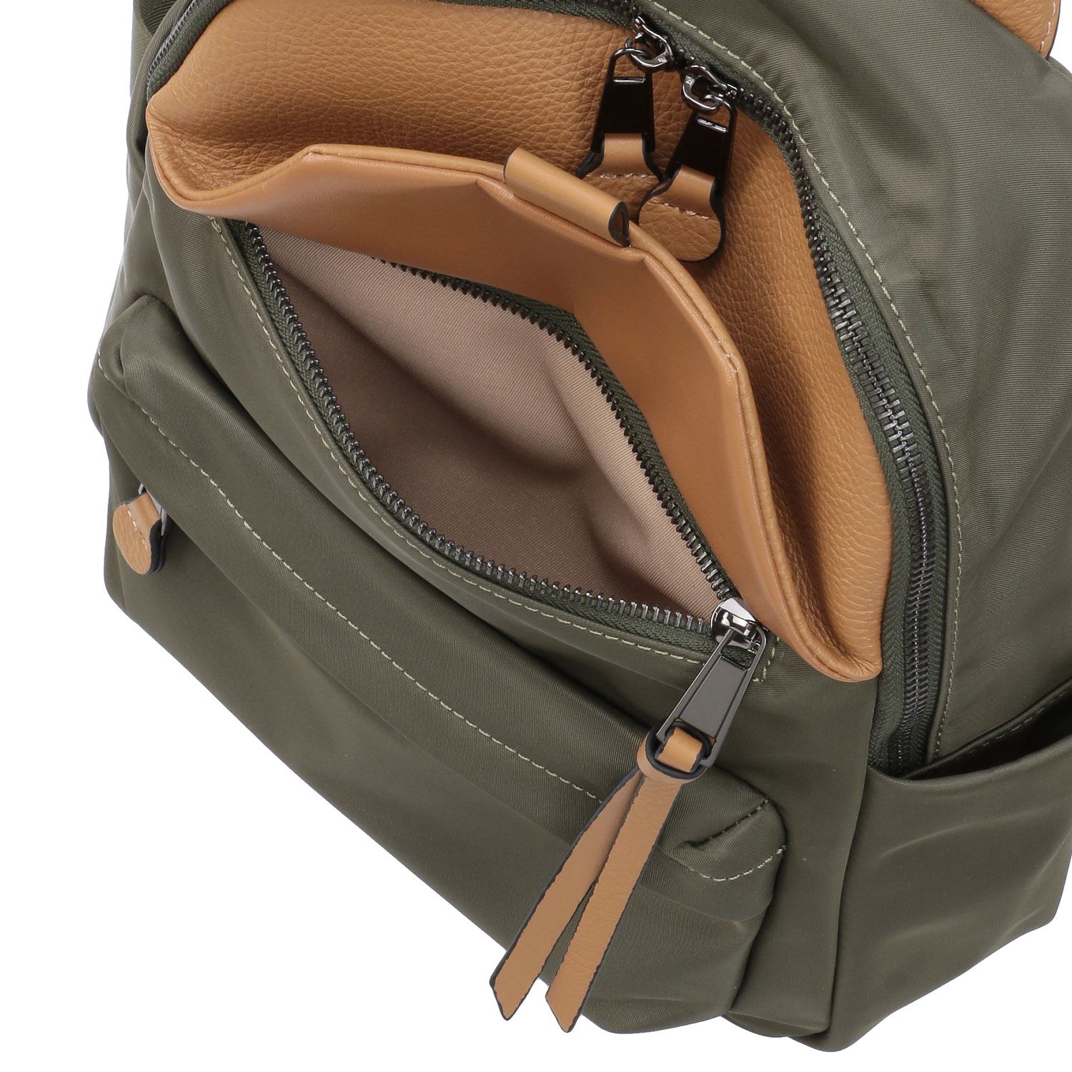 ナイロン×牛革リュックサック - 画像7