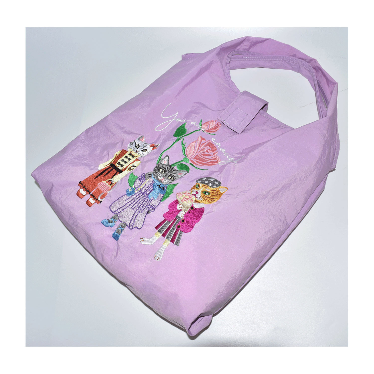 ネコ刺繍コンパクトトートバッグ - 画像13