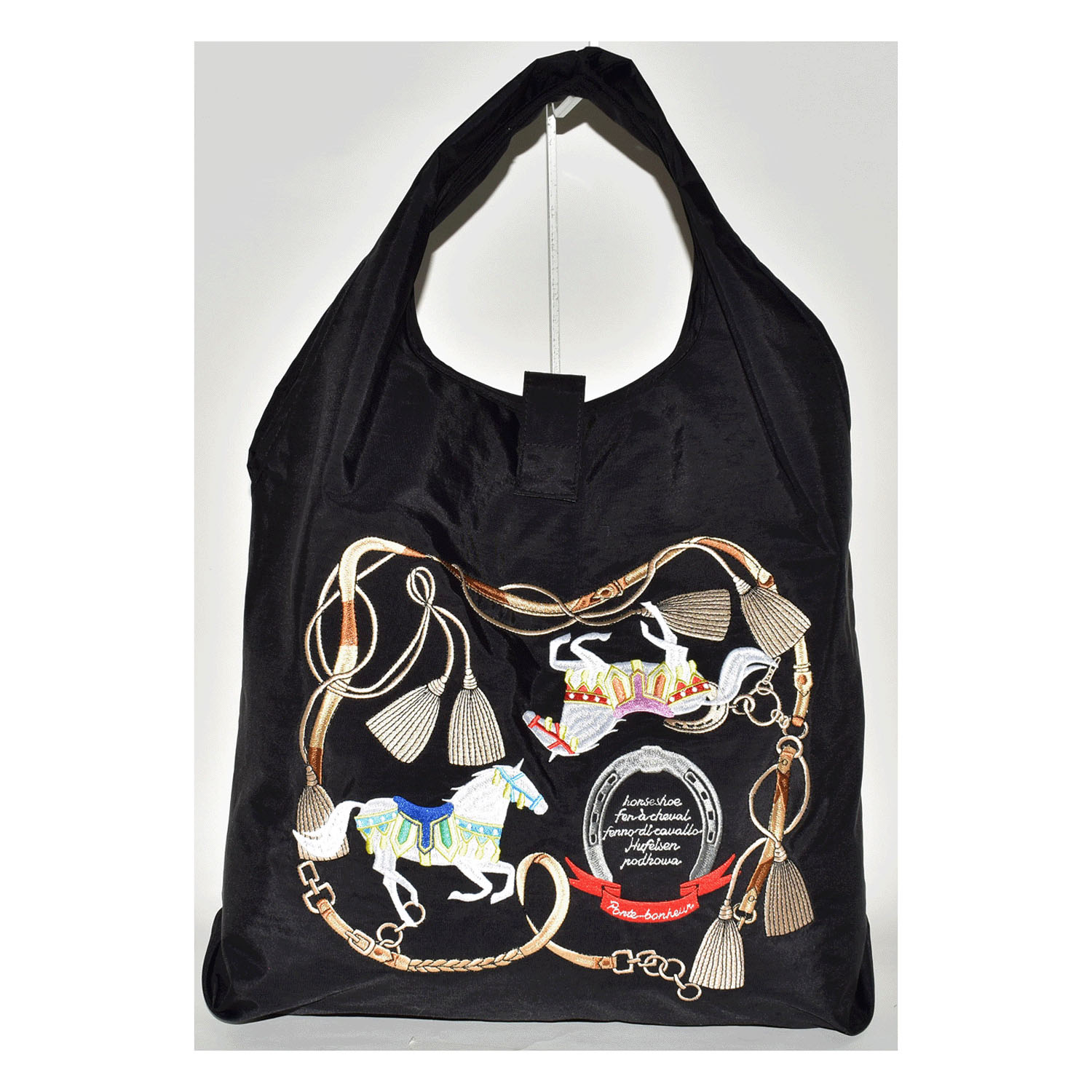 馬柄刺繍コンパクトトートバッグ - 画像11