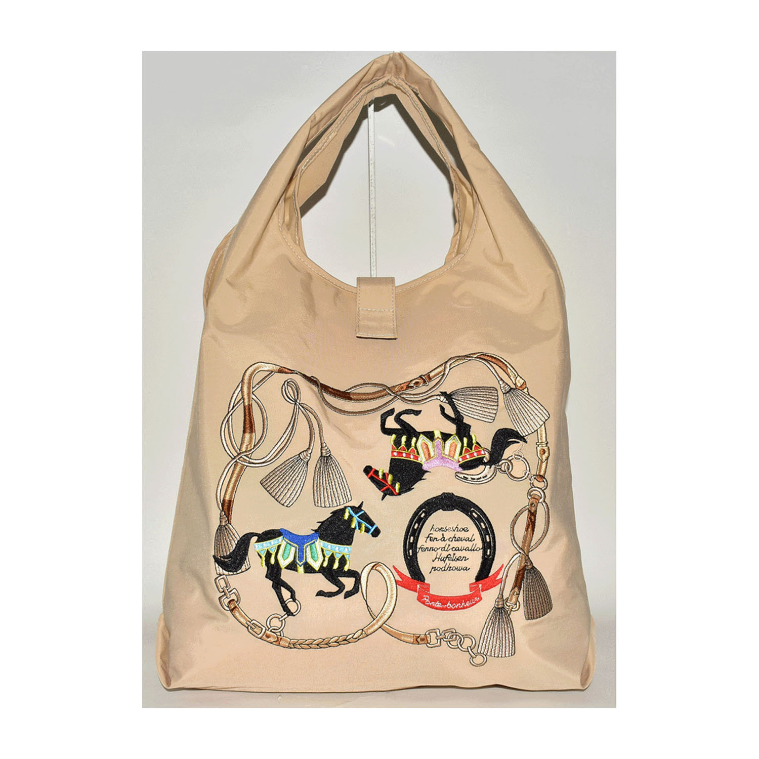 馬柄刺繍コンパクトトートバッグ - 画像13