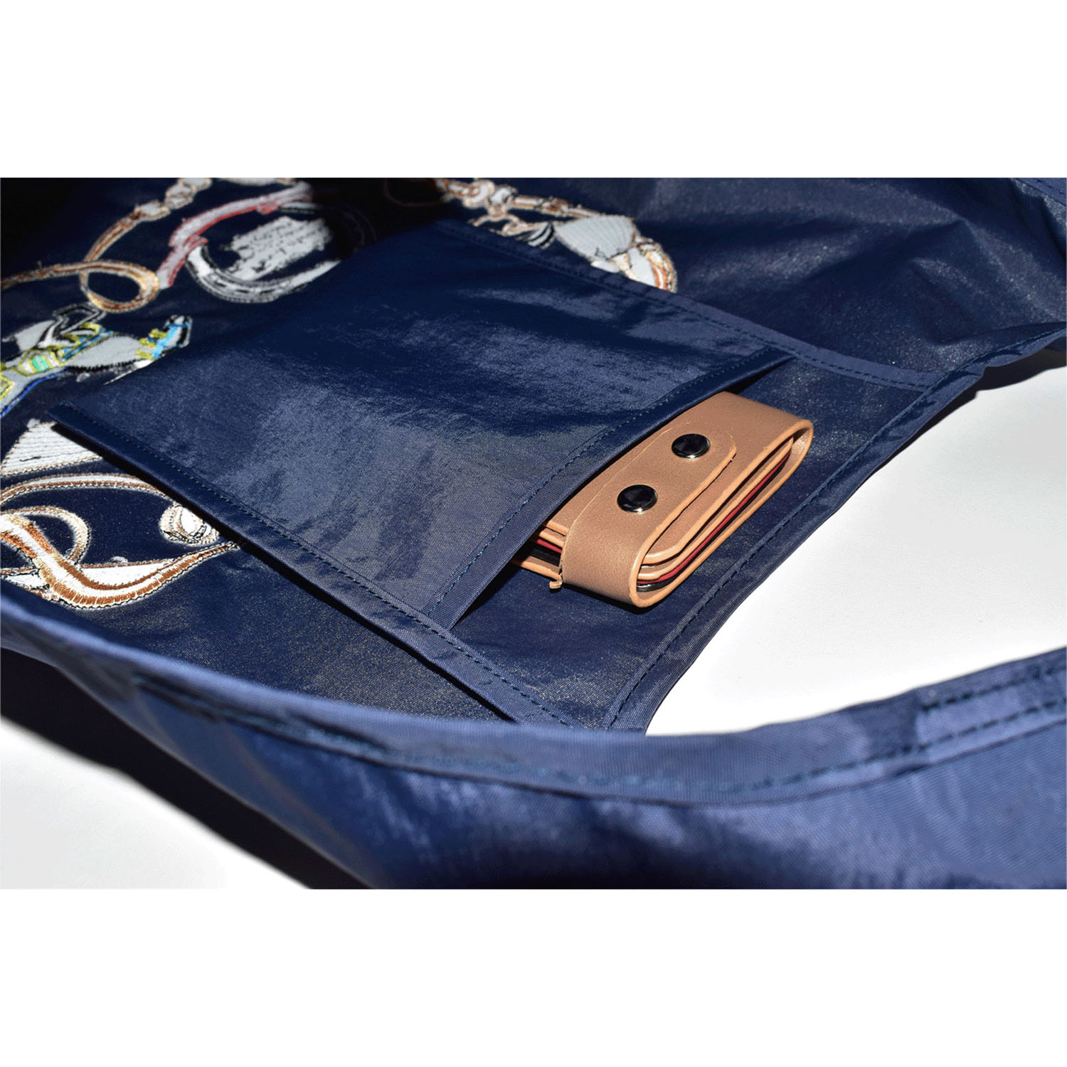 馬刺繍コンパクトトートバッグ小 - 画像4