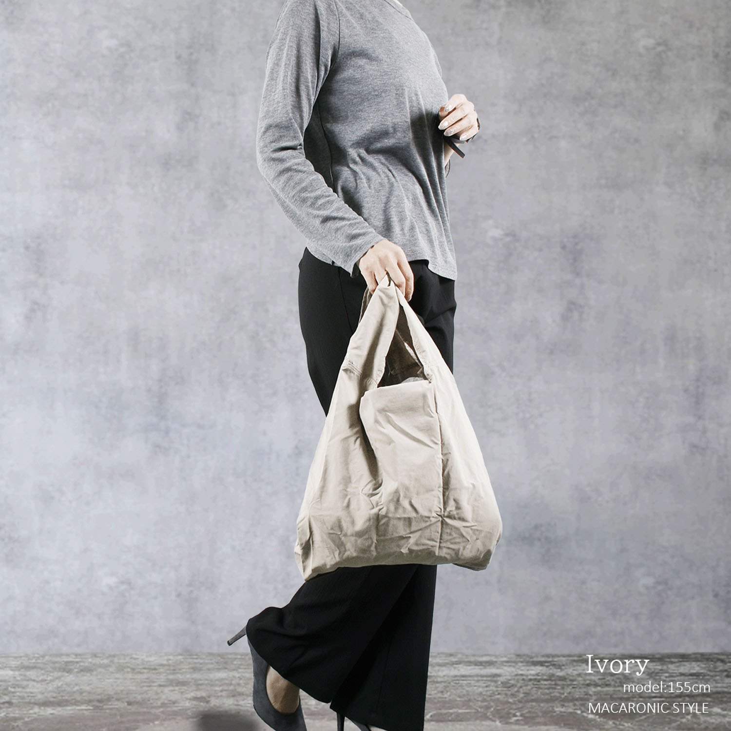 MACARONIC STYLE シワナイロンエコバッグ - 画像6