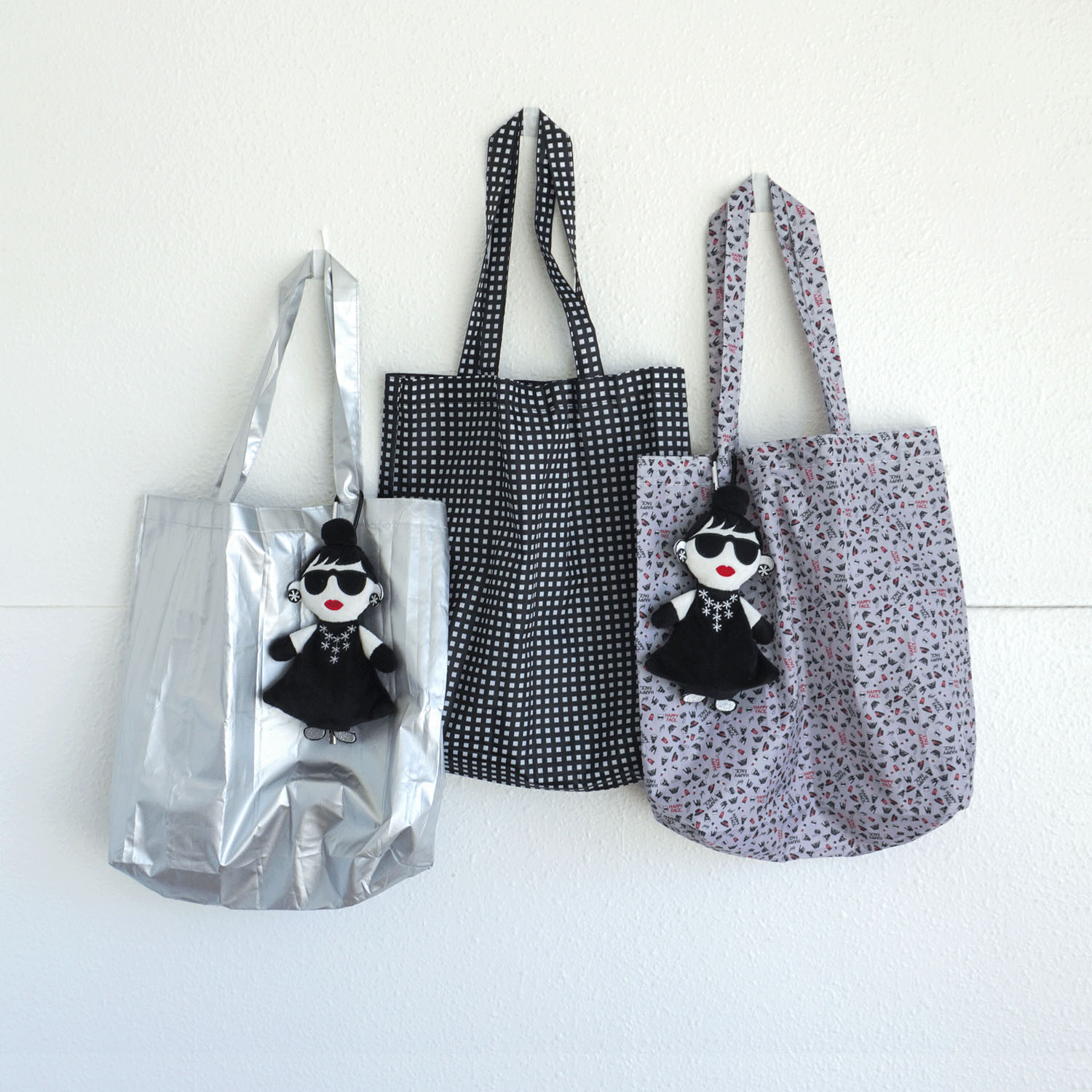 【エトワールオリジナル】HAPPY FACE レディエマ マスコット付きエコバッグ - 画像5