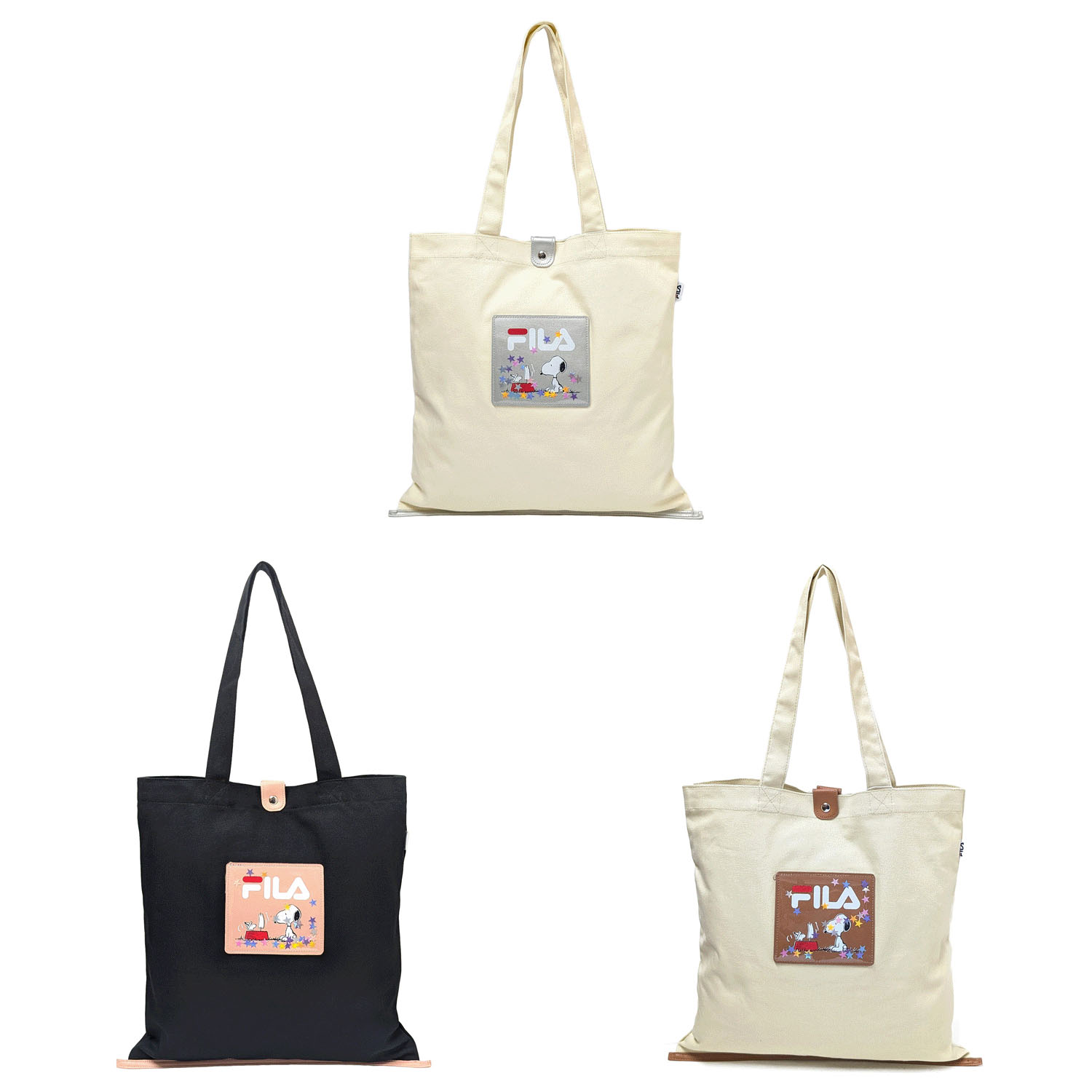 FILA×PEANUTS キャンバストートバッグ - 画像1