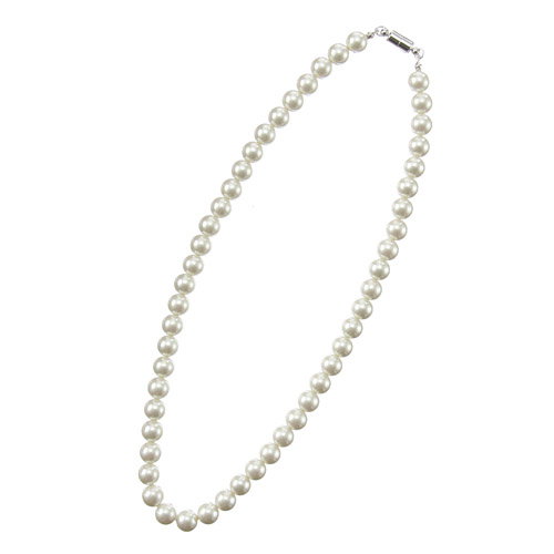 マグネット式 ガラスパールネックレス - 画像2