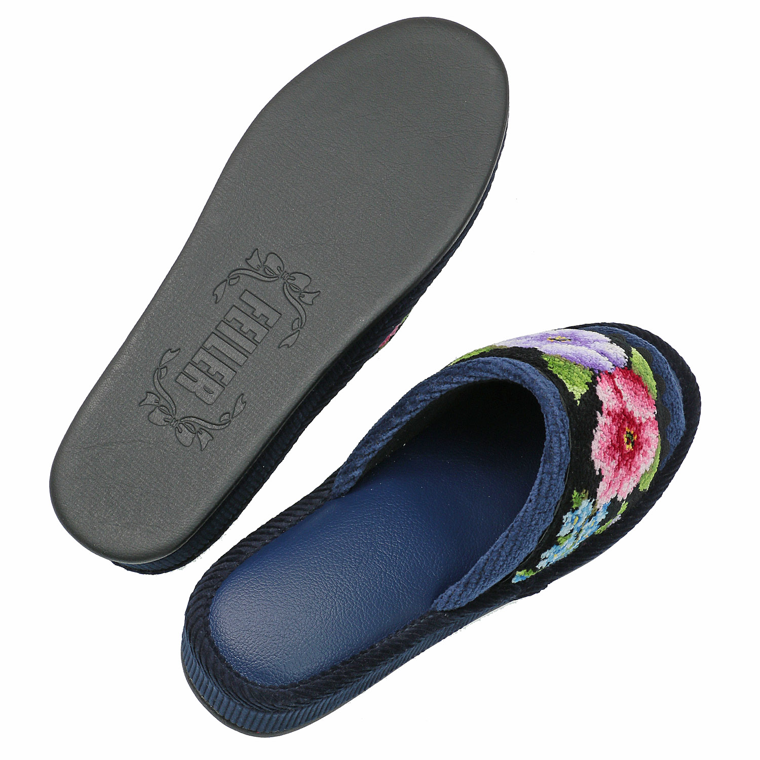 【74：在庫限り】FEILERアデルフローリア ヒールスリッパ（ADF222027） - 画像4